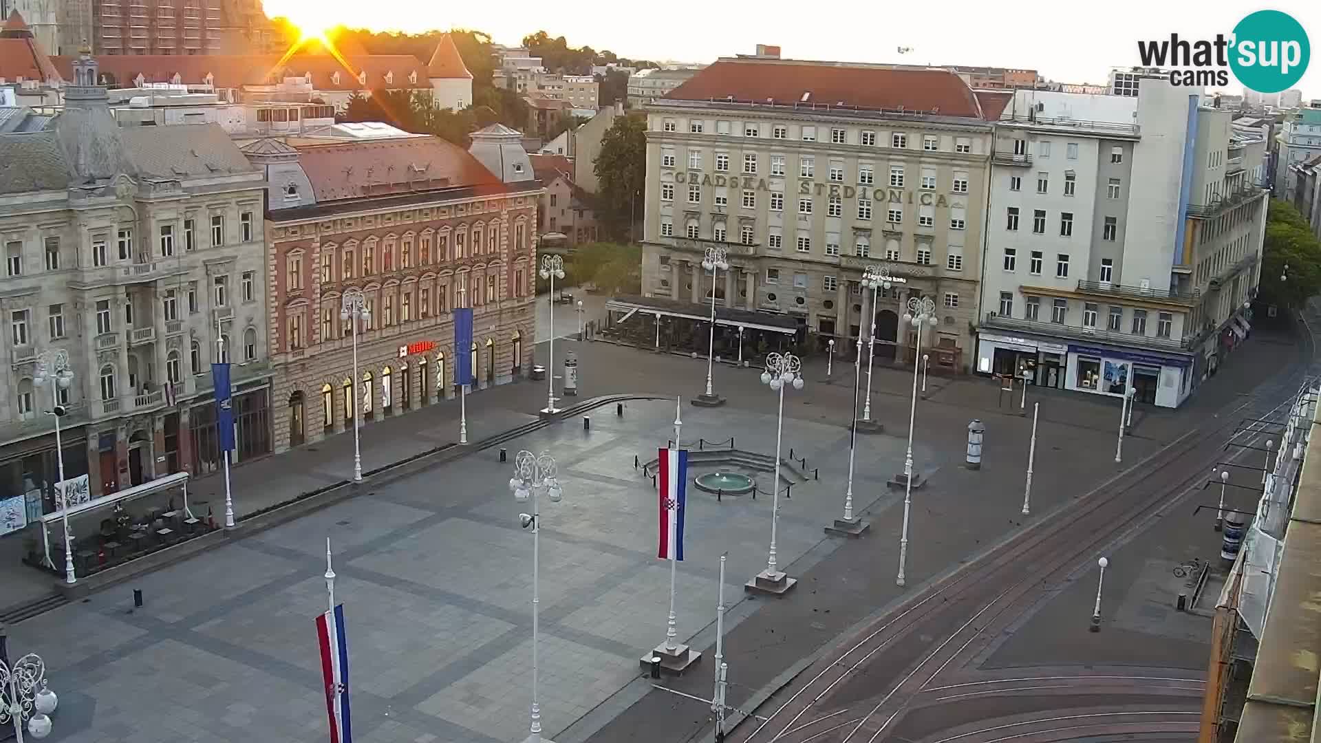 Trg Bana Jelačića web kamera Zagreb – Hotel Dubrovnik