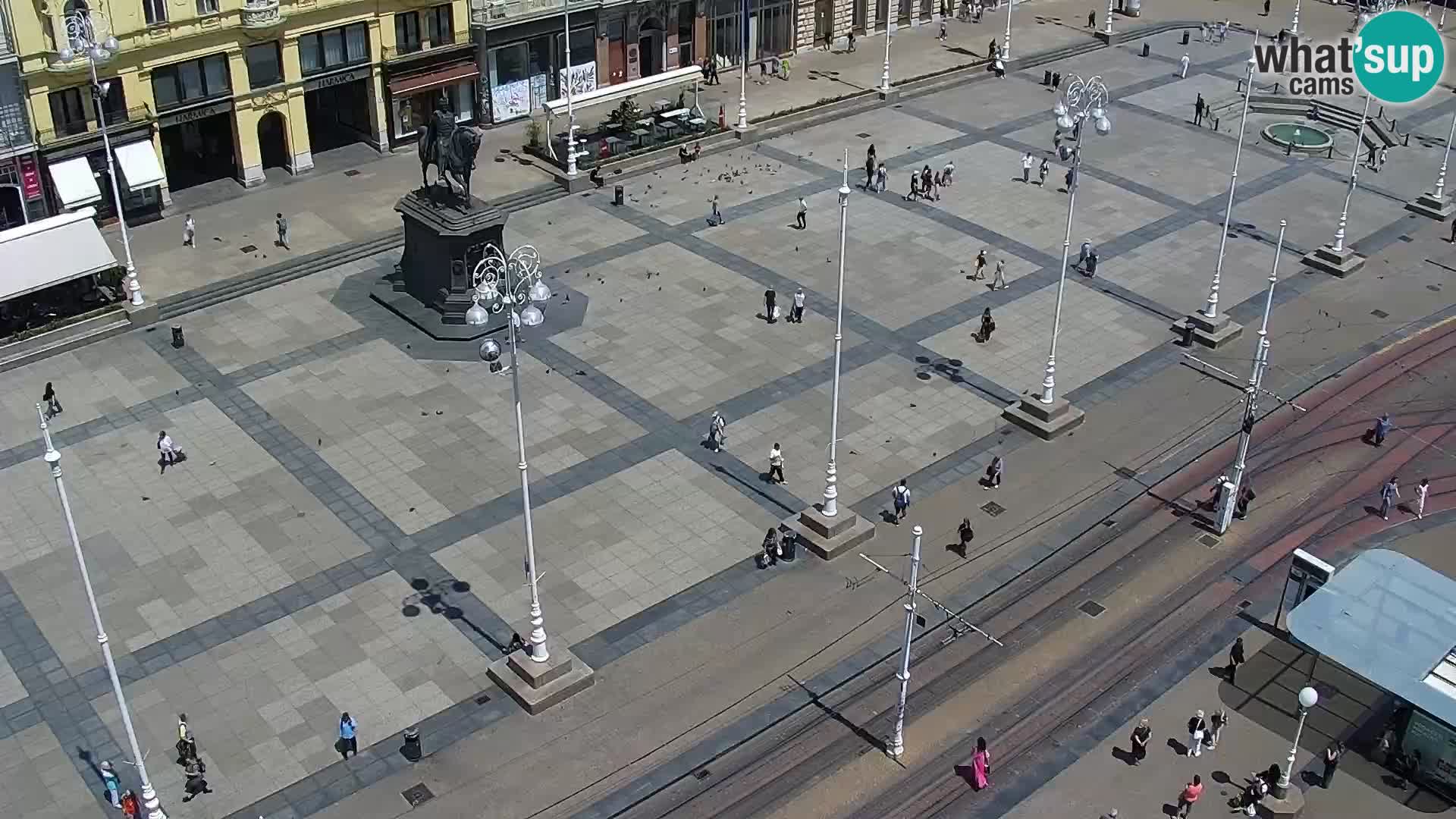 Webcam live Zagreb – Piazza Ban Jelačić