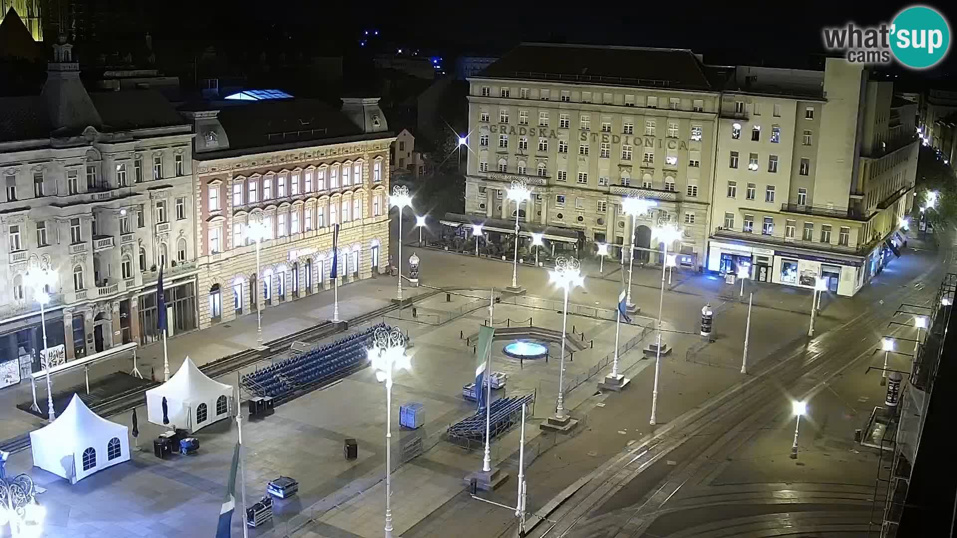 Zagreb – Bana Jelačića square panorama