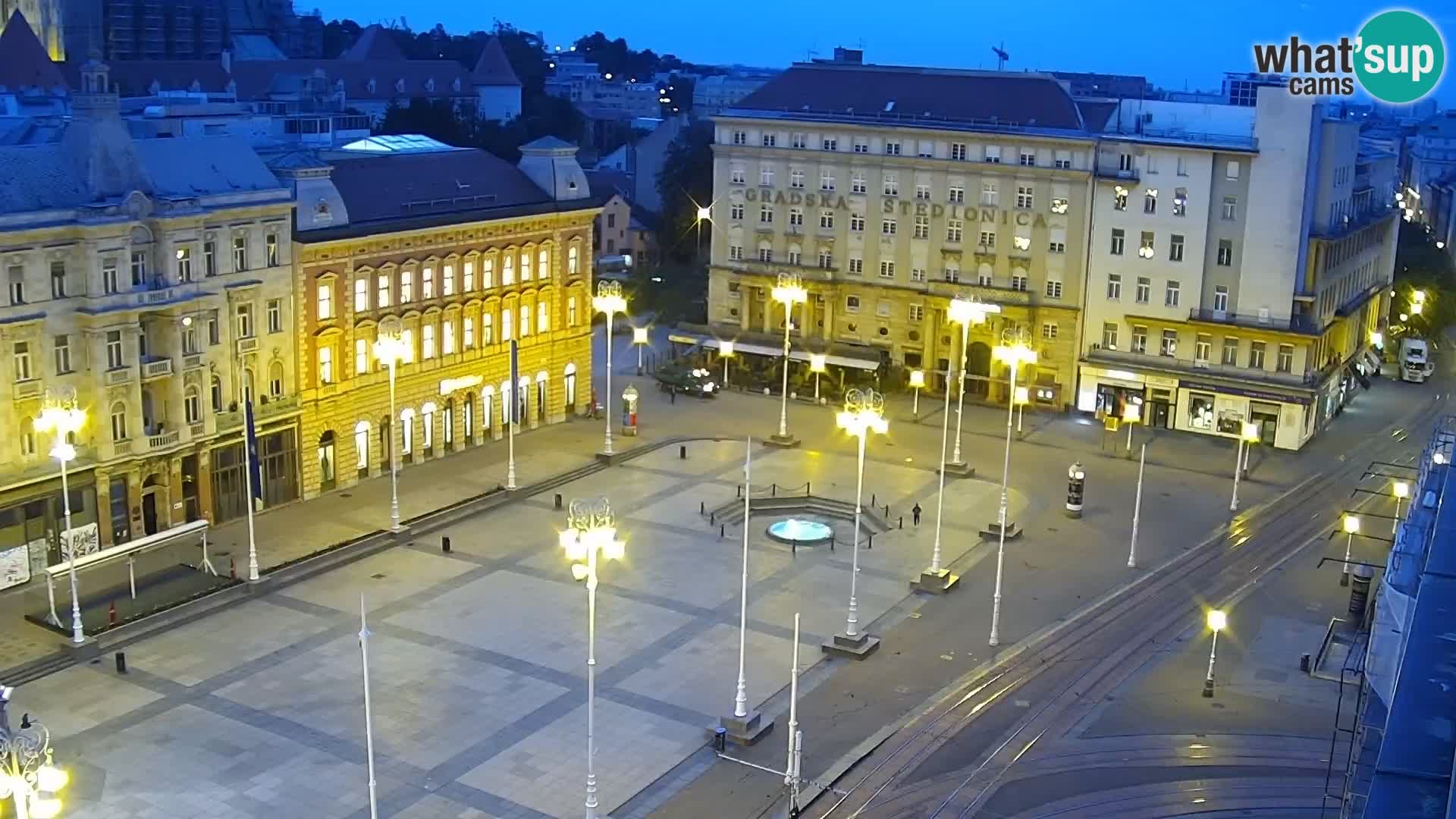 Plaza Ban Jelačić camera en vivo Zagreb – Hotel Dubrovnik