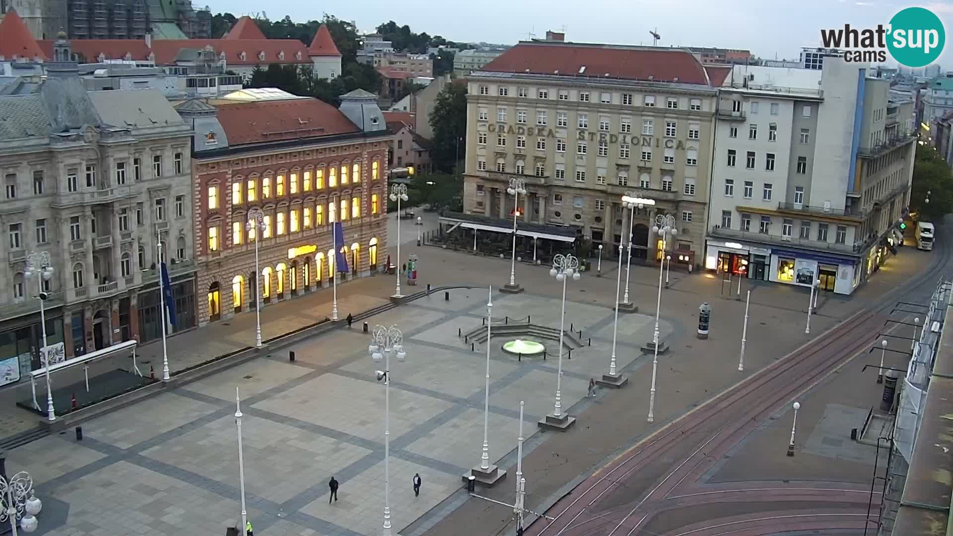 Trg Bana Jelačića web kamera Zagreb – Hotel Dubrovnik