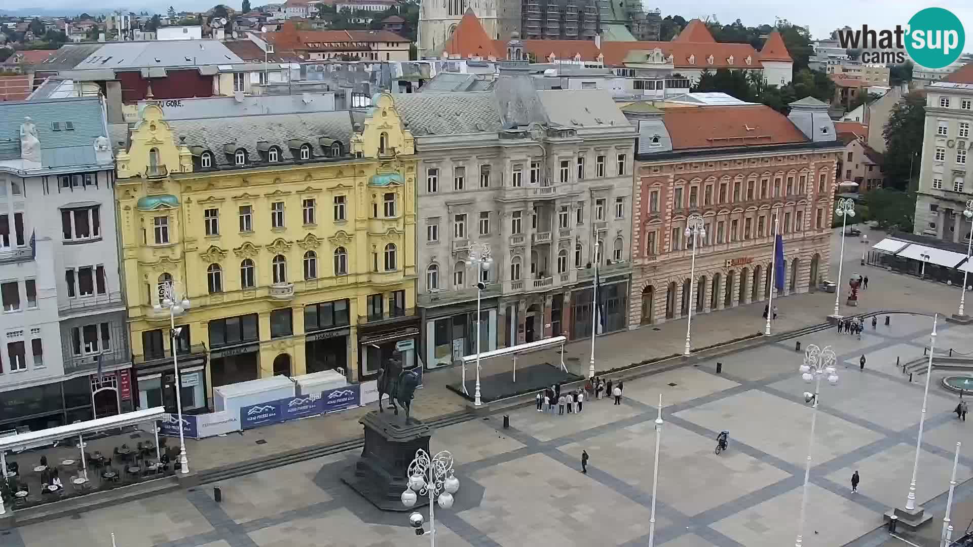 Zagreb – Bana Jelačića square panorama