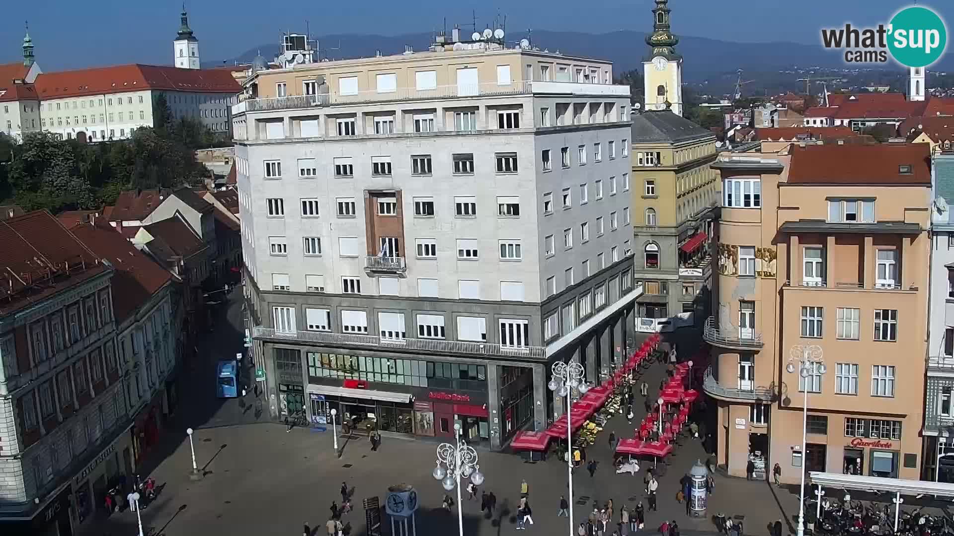 Plaza Ban Jelačić camera en vivo Zagreb – Hotel Dubrovnik