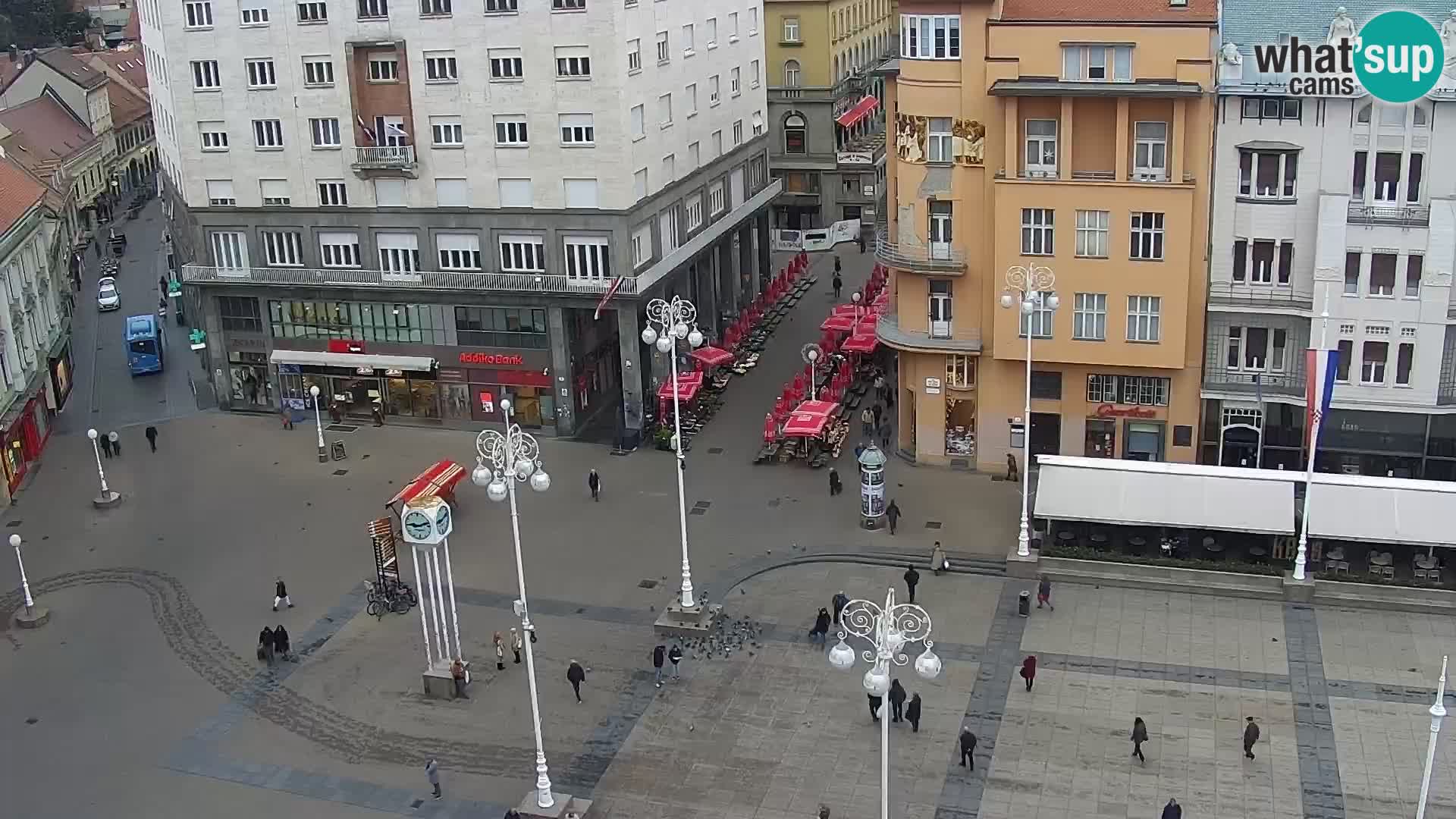 Webcam live Zagreb – Piazza Ban Jelačić