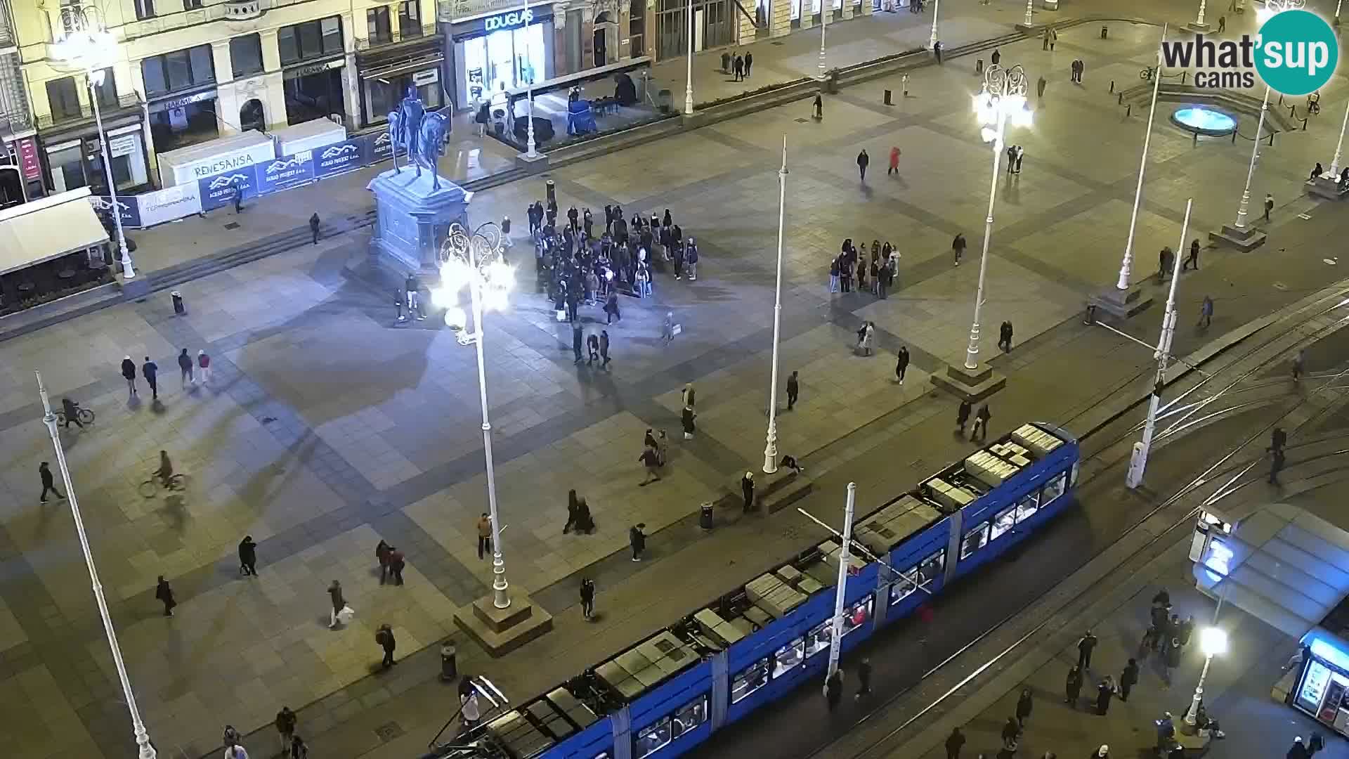 Plaza Ban Jelačić camera en vivo Zagreb – Hotel Dubrovnik