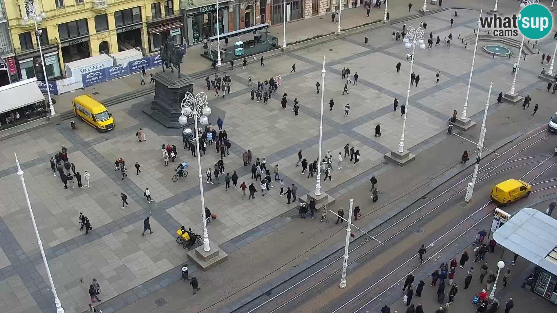 Trg Bana Jelačića v živo Zagreb – Hotel Dubrovnik