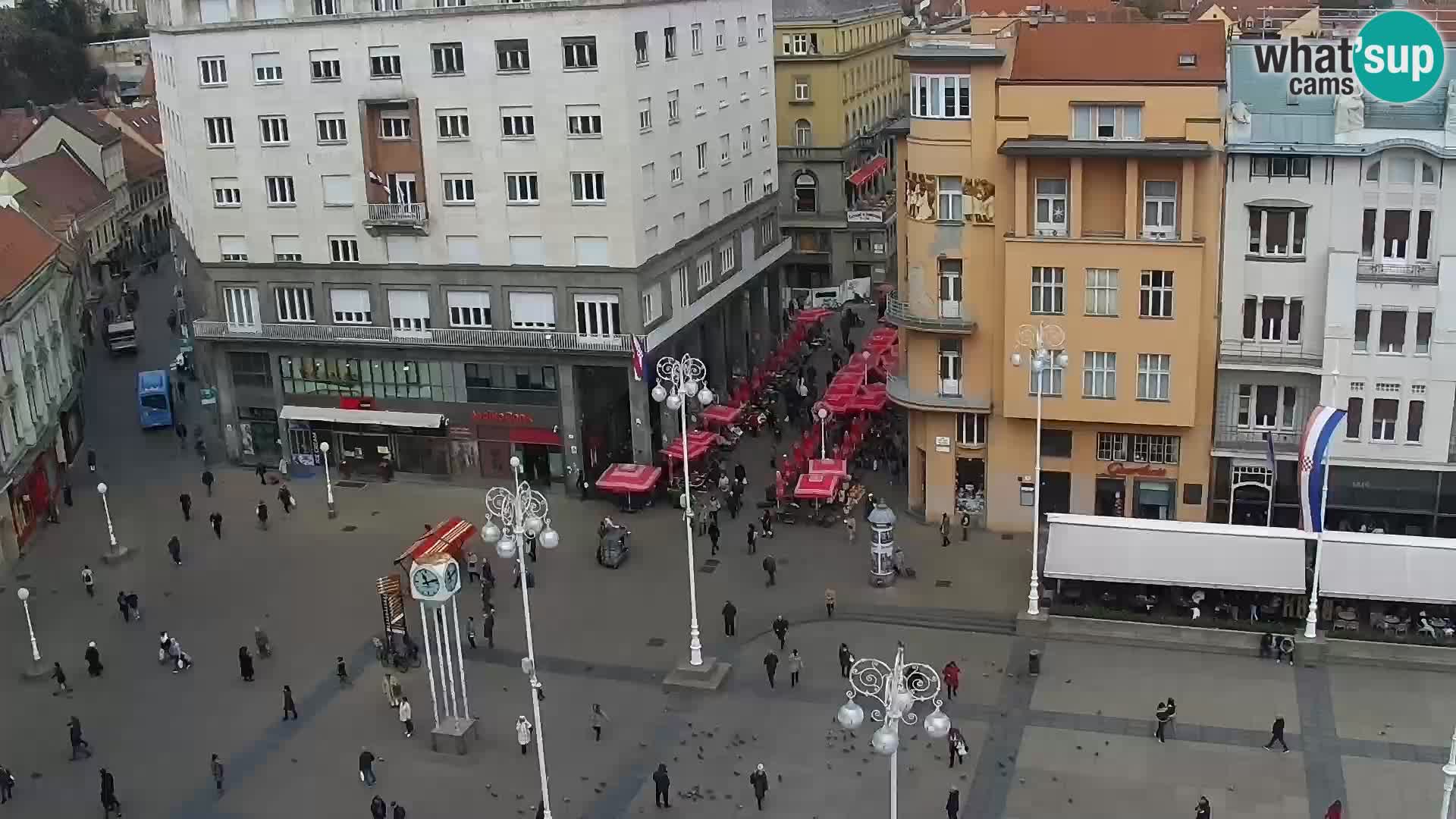 Piazza Ban Jelačić livecam Zagreb – Hotel Dubrovnik