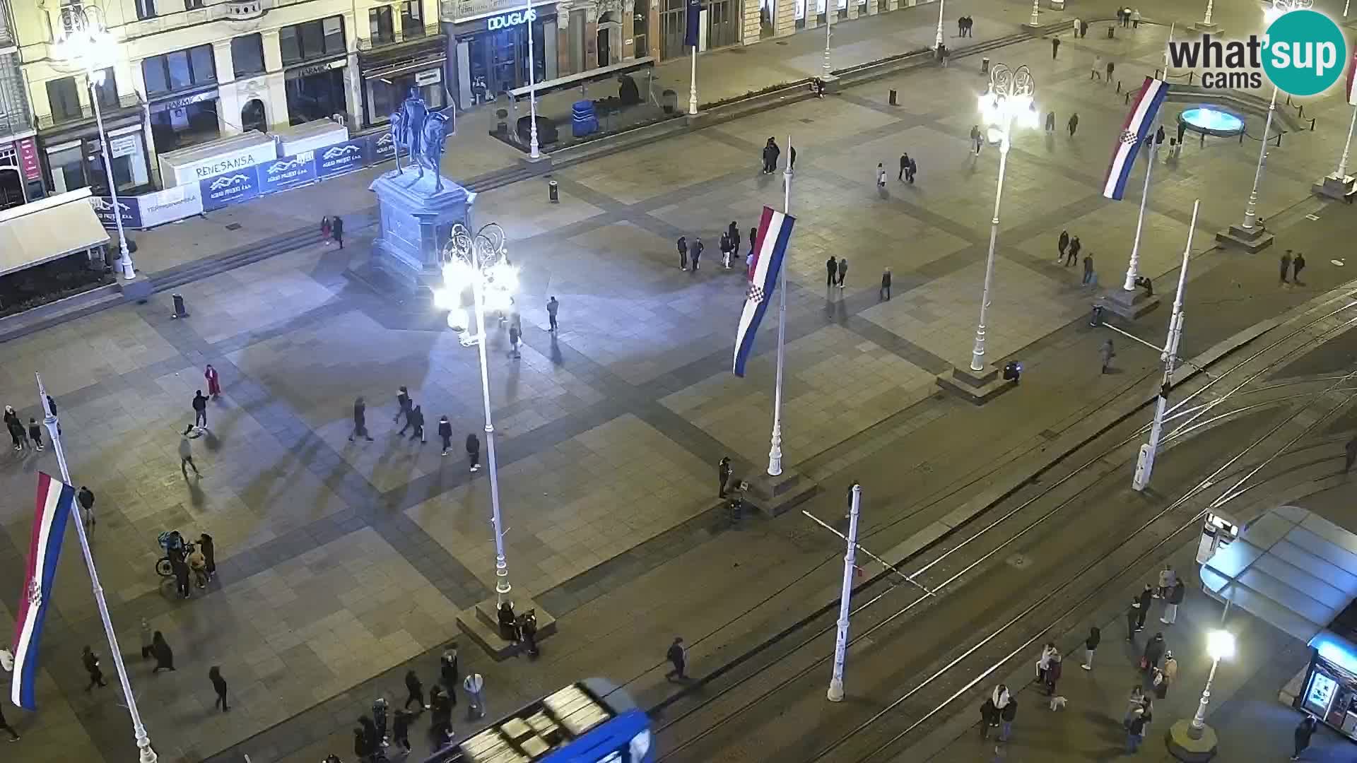 Plaza Ban Jelačić camera en vivo Zagreb – Hotel Dubrovnik