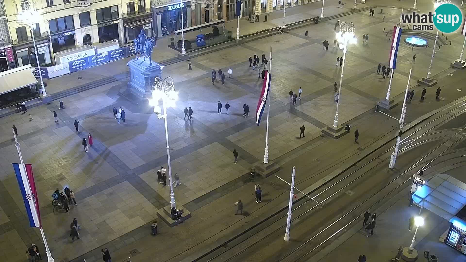 Webcam live Zagreb – Piazza Ban Jelačić