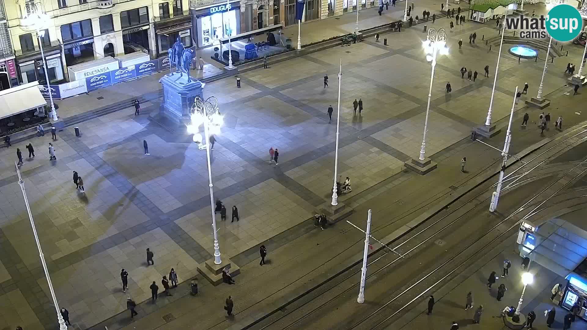 Ban Jelačić Platz  Live webcam Zagreb – Hotel Dubrovnik