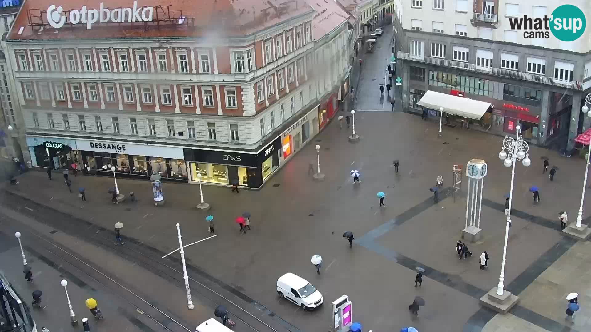 Webcam live Zagreb – Piazza Ban Jelačić