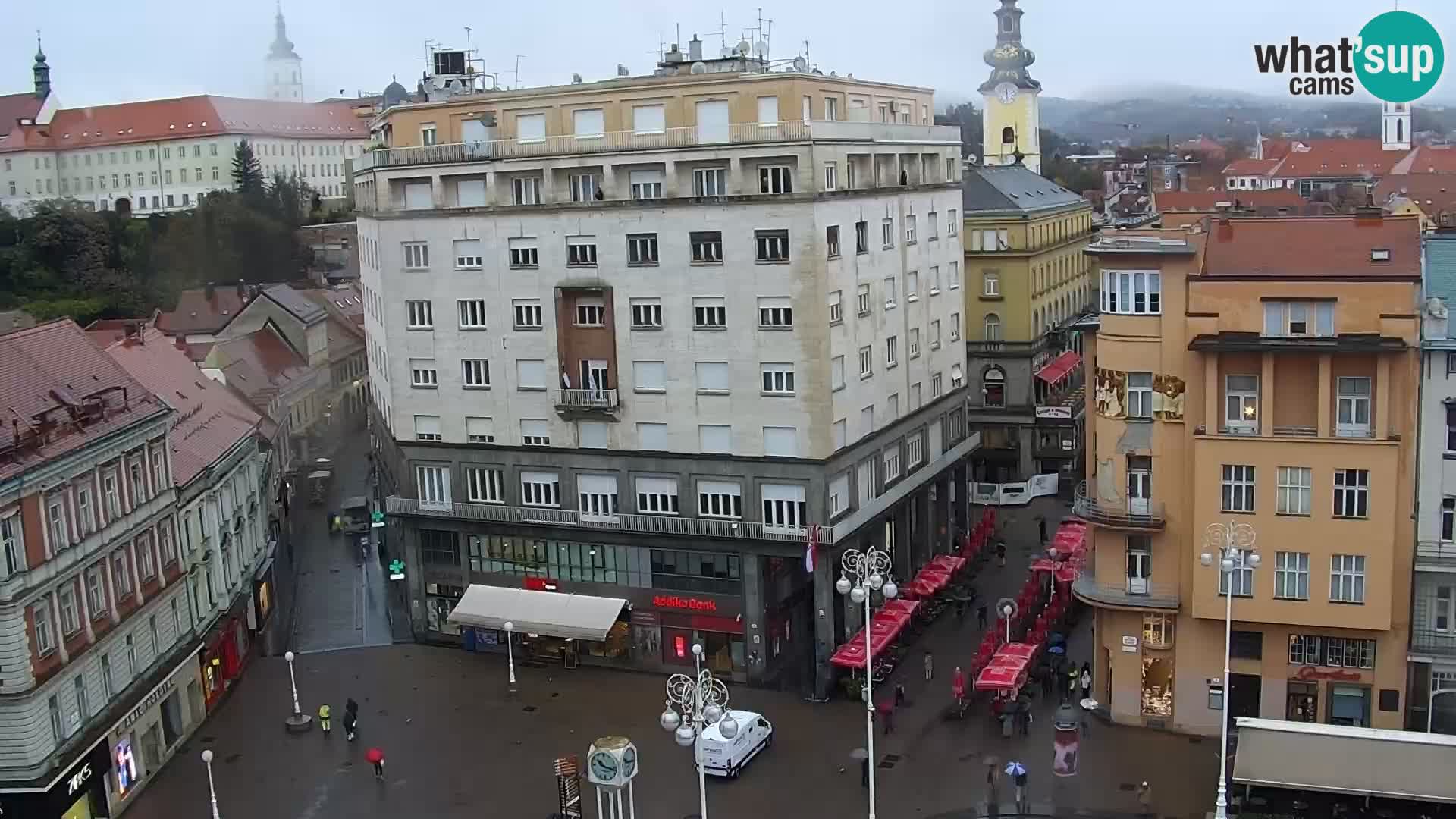 Trg Bana Jelačića v živo Zagreb – Hotel Dubrovnik