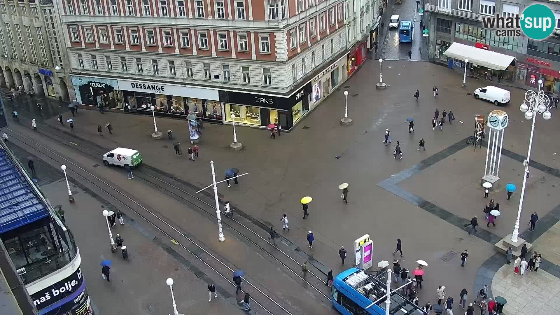 Trg Bana Jelačića v živo Zagreb – Hotel Dubrovnik