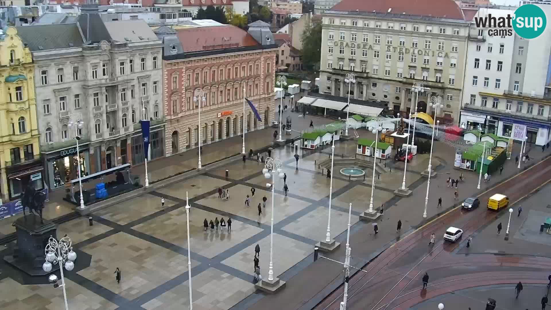 Webcam live Zagreb – Piazza Ban Jelačić