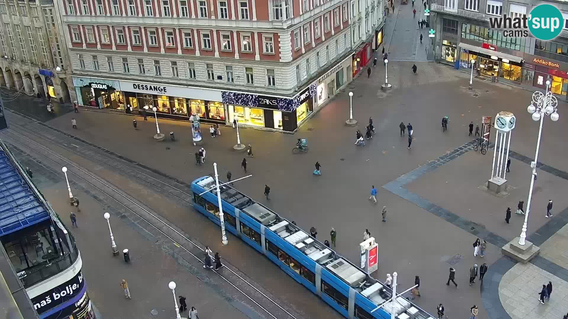 Webcam live Zagreb – Piazza Ban Jelačić