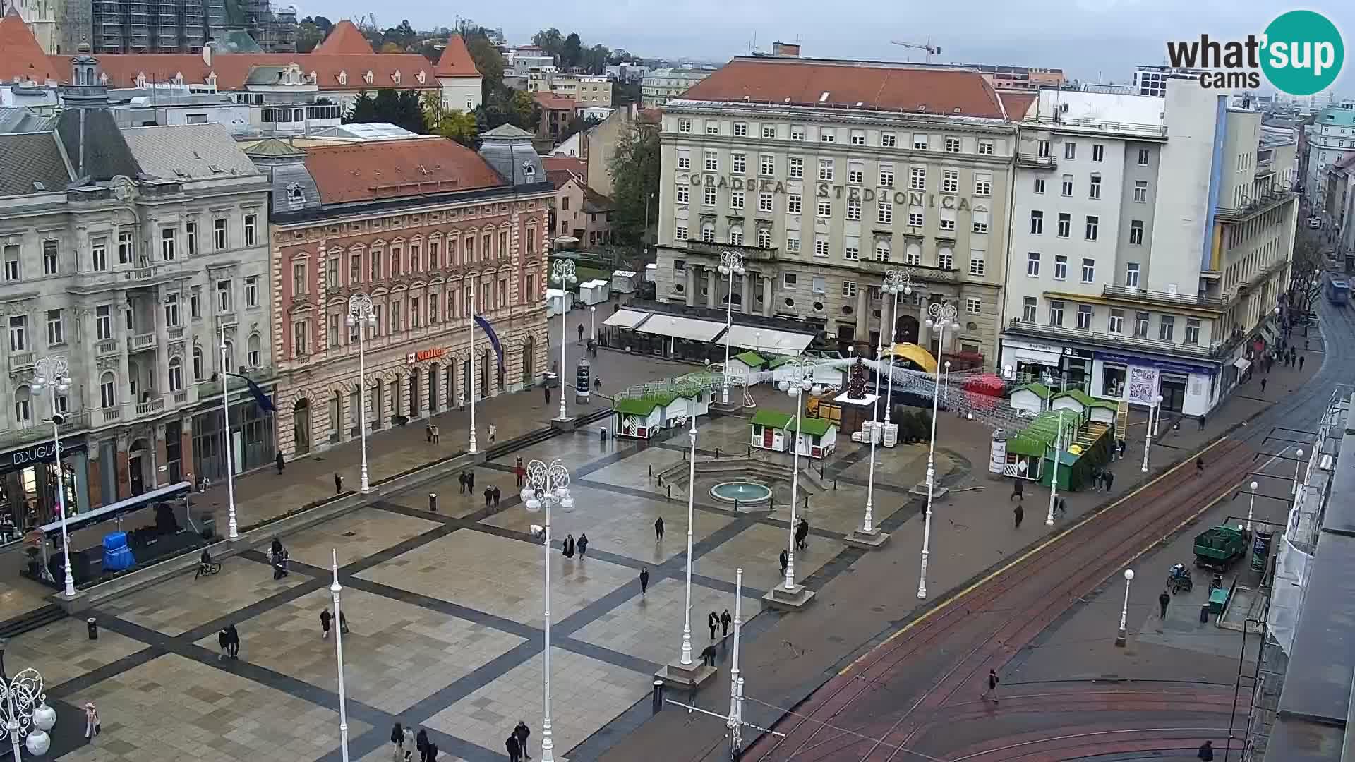 Webcam live Zagreb – Piazza Ban Jelačić