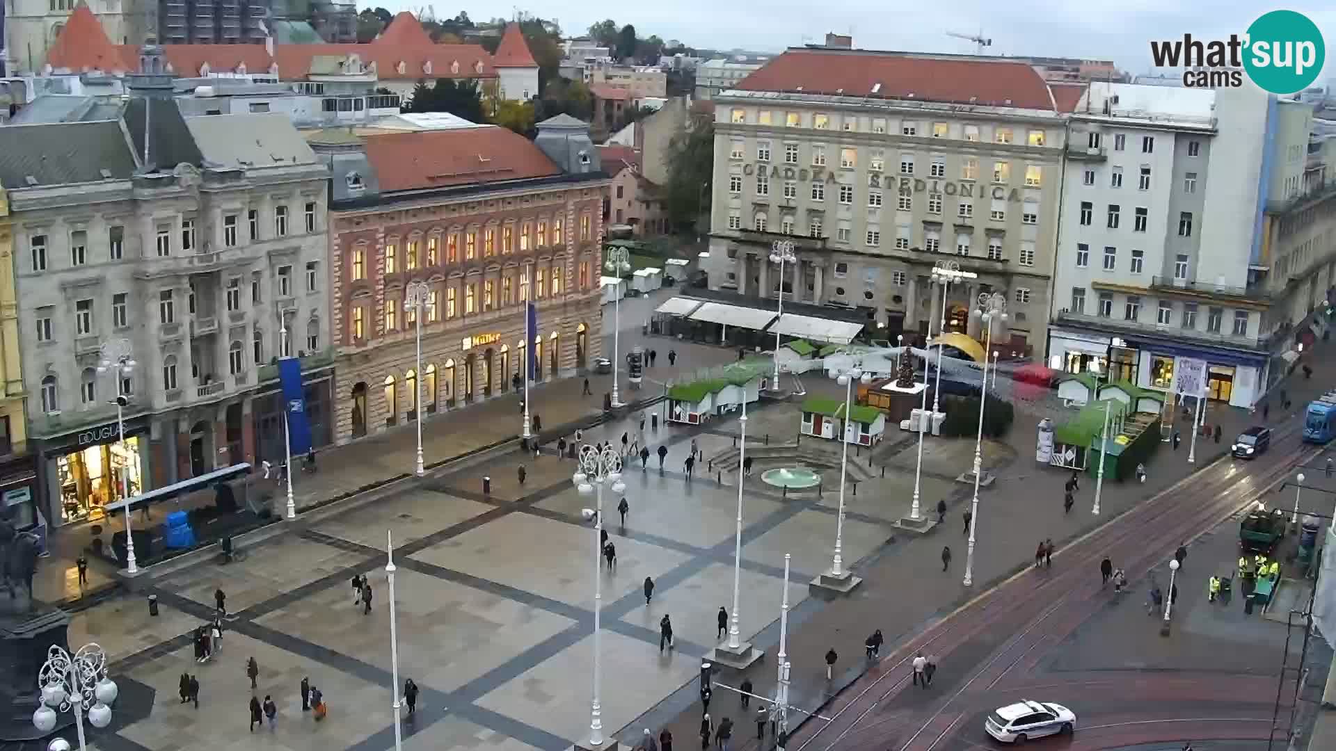 Ban Jelačić Platz  Live webcam Zagreb – Hotel Dubrovnik