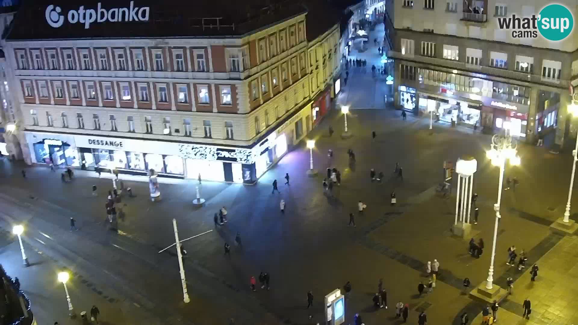 Trg Bana Jelačića v živo Zagreb – Hotel Dubrovnik