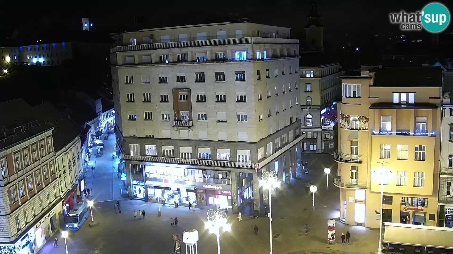 Plaza Ban Jelačić camera en vivo Zagreb – Hotel Dubrovnik