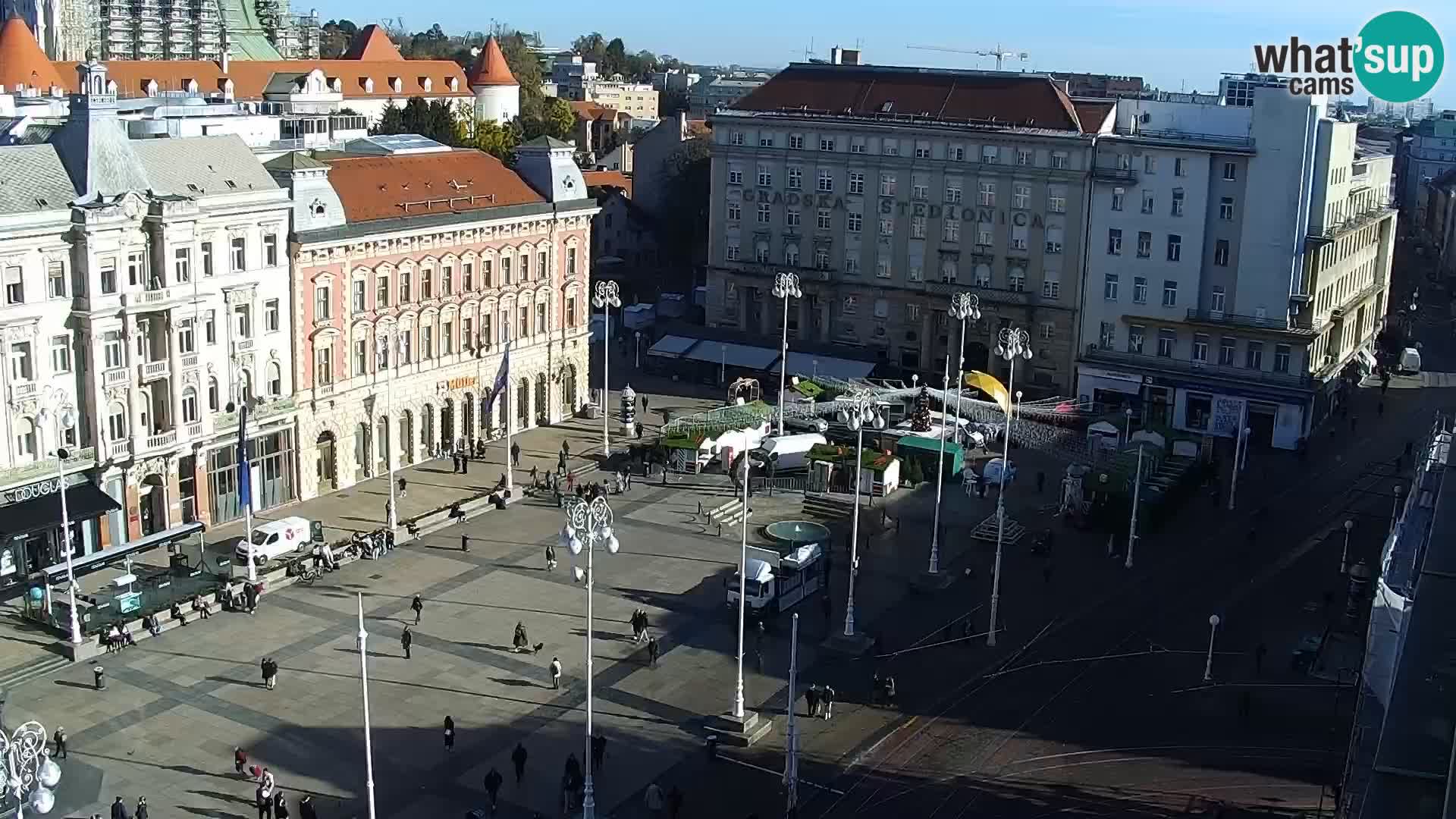 Kamera v živo Zagreb – Trg Bana Jelačića