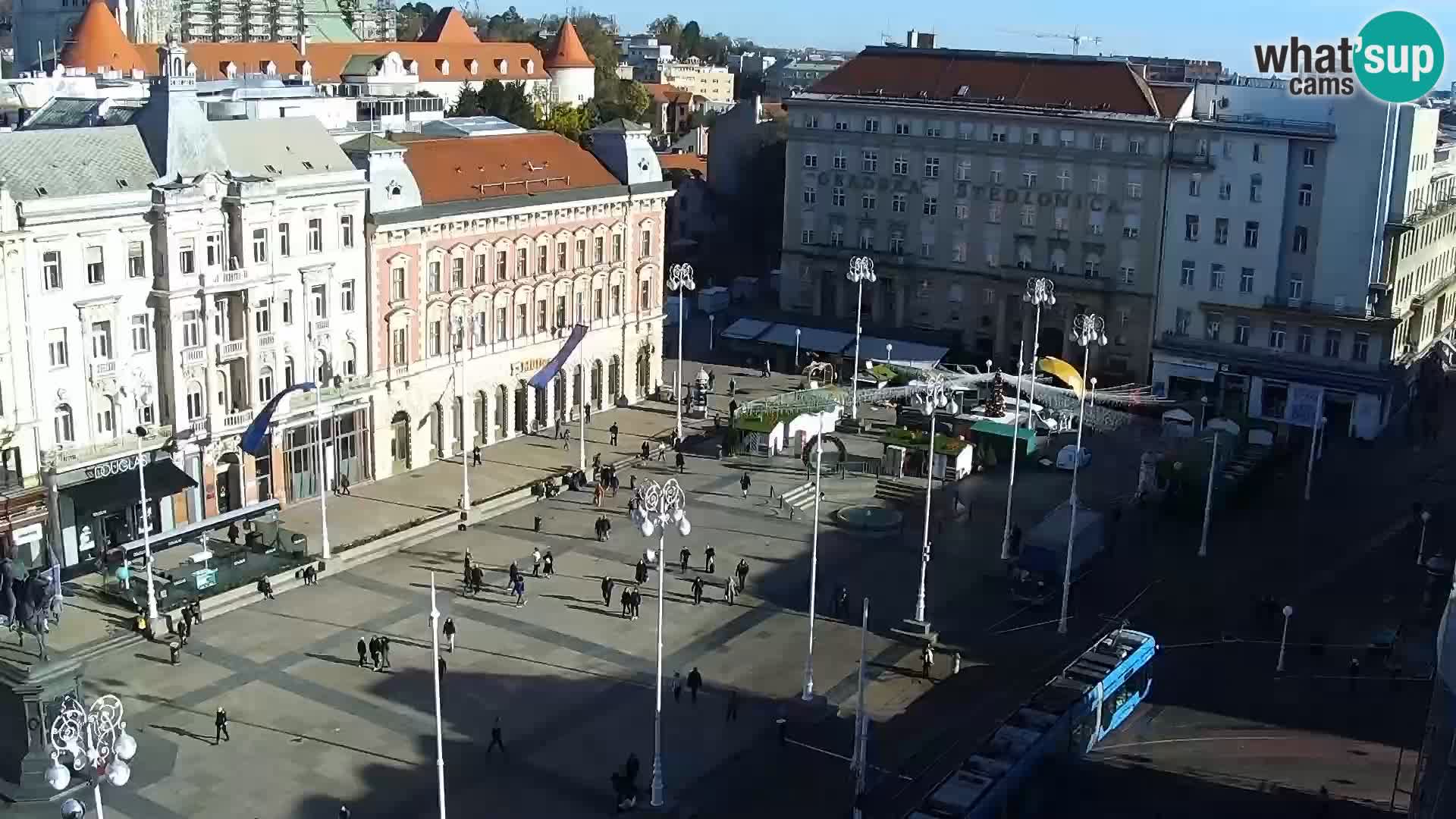 Piazza Ban Jelačić livecam Zagreb – Hotel Dubrovnik