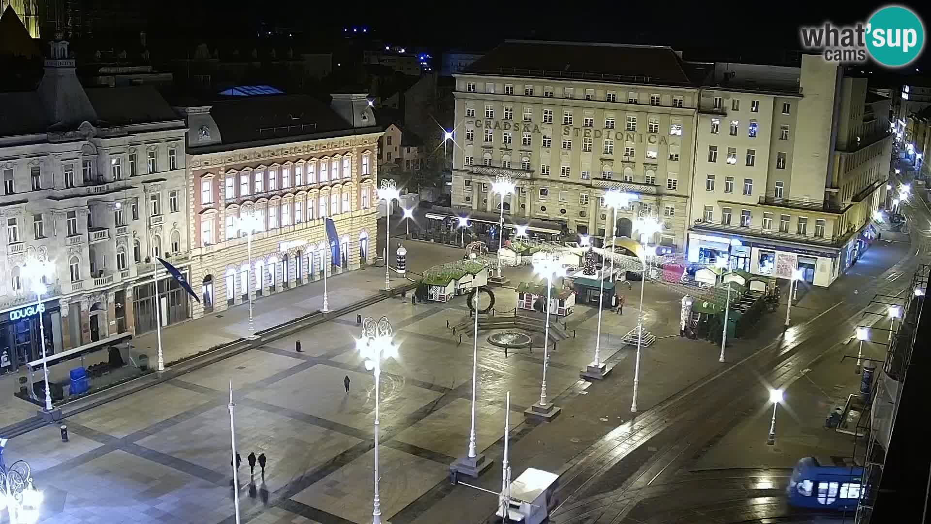 Trg Bana Jelačića v živo Zagreb – Hotel Dubrovnik