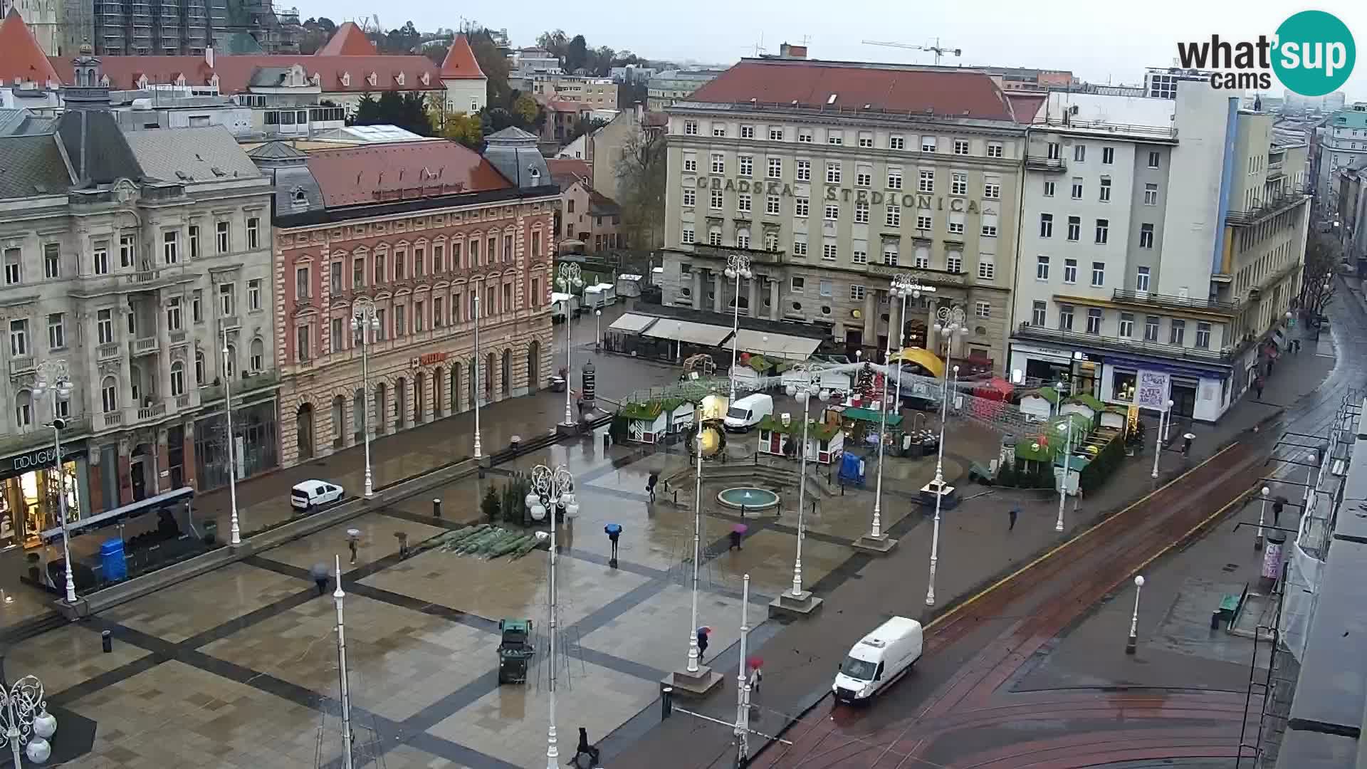 Trg Bana Jelačića v živo Zagreb – Hotel Dubrovnik