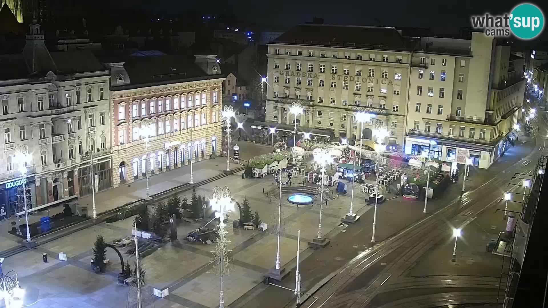 Plaza Ban Jelačić camera en vivo Zagreb – Hotel Dubrovnik