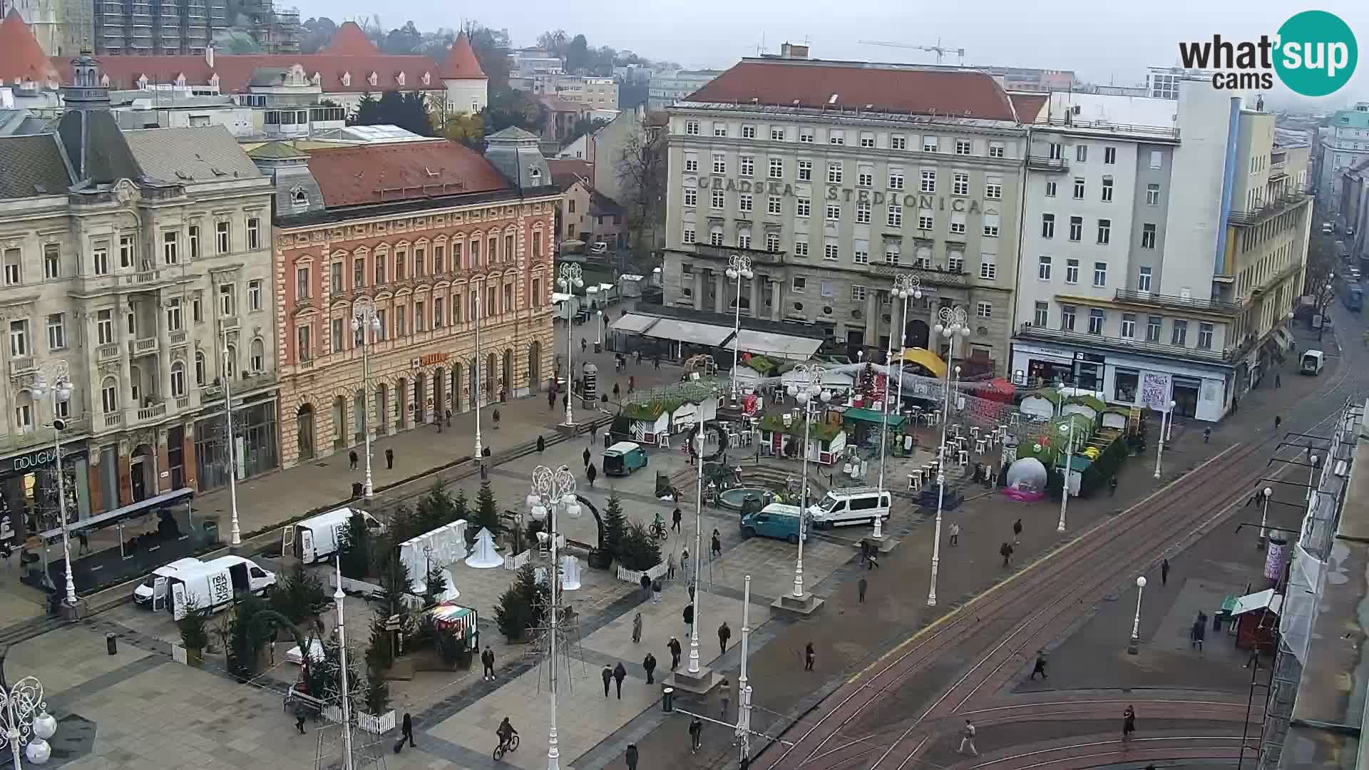 Webcam live Zagreb – Piazza Ban Jelačić