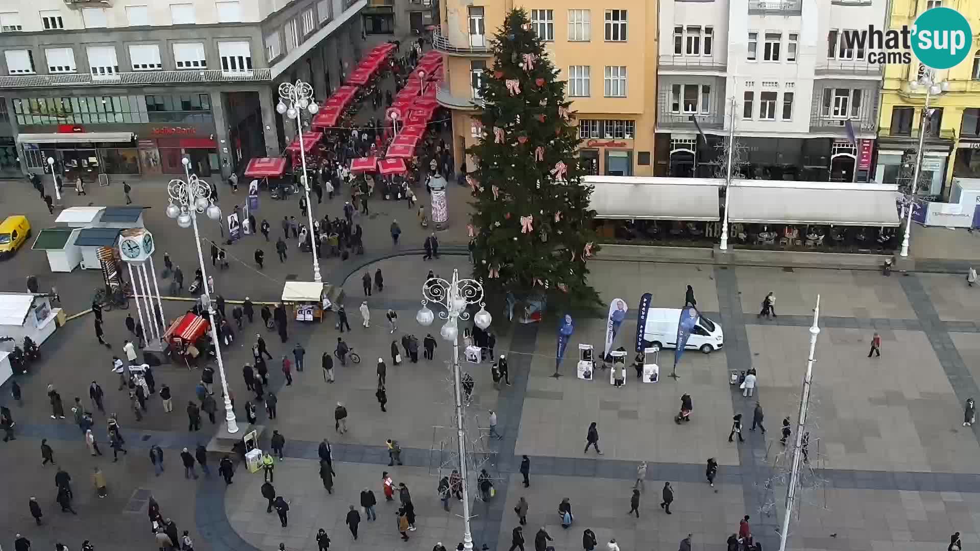 Kamera v živo Zagreb – Trg Bana Jelačića