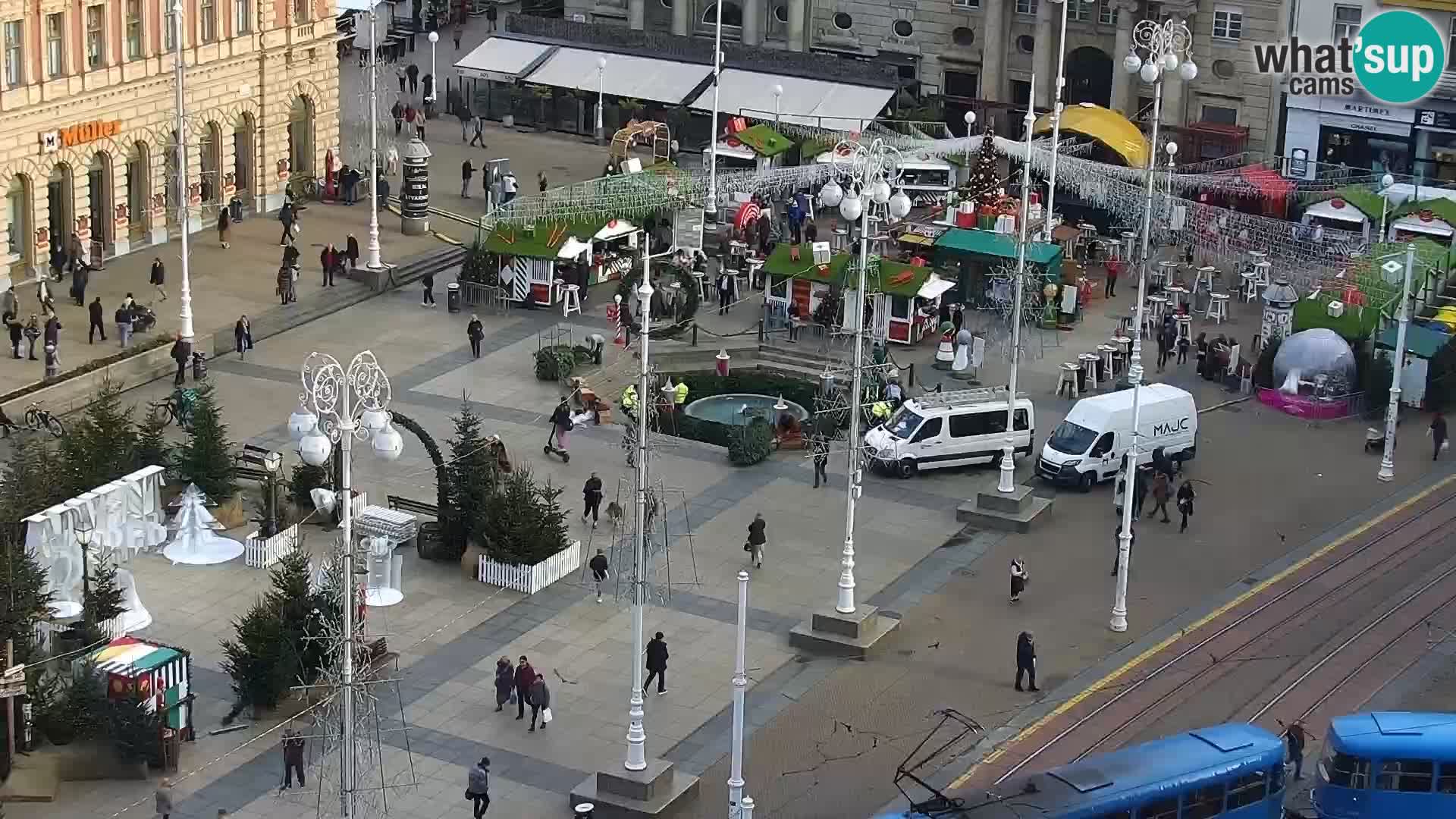 Piazza Ban Jelačić livecam Zagreb – Hotel Dubrovnik