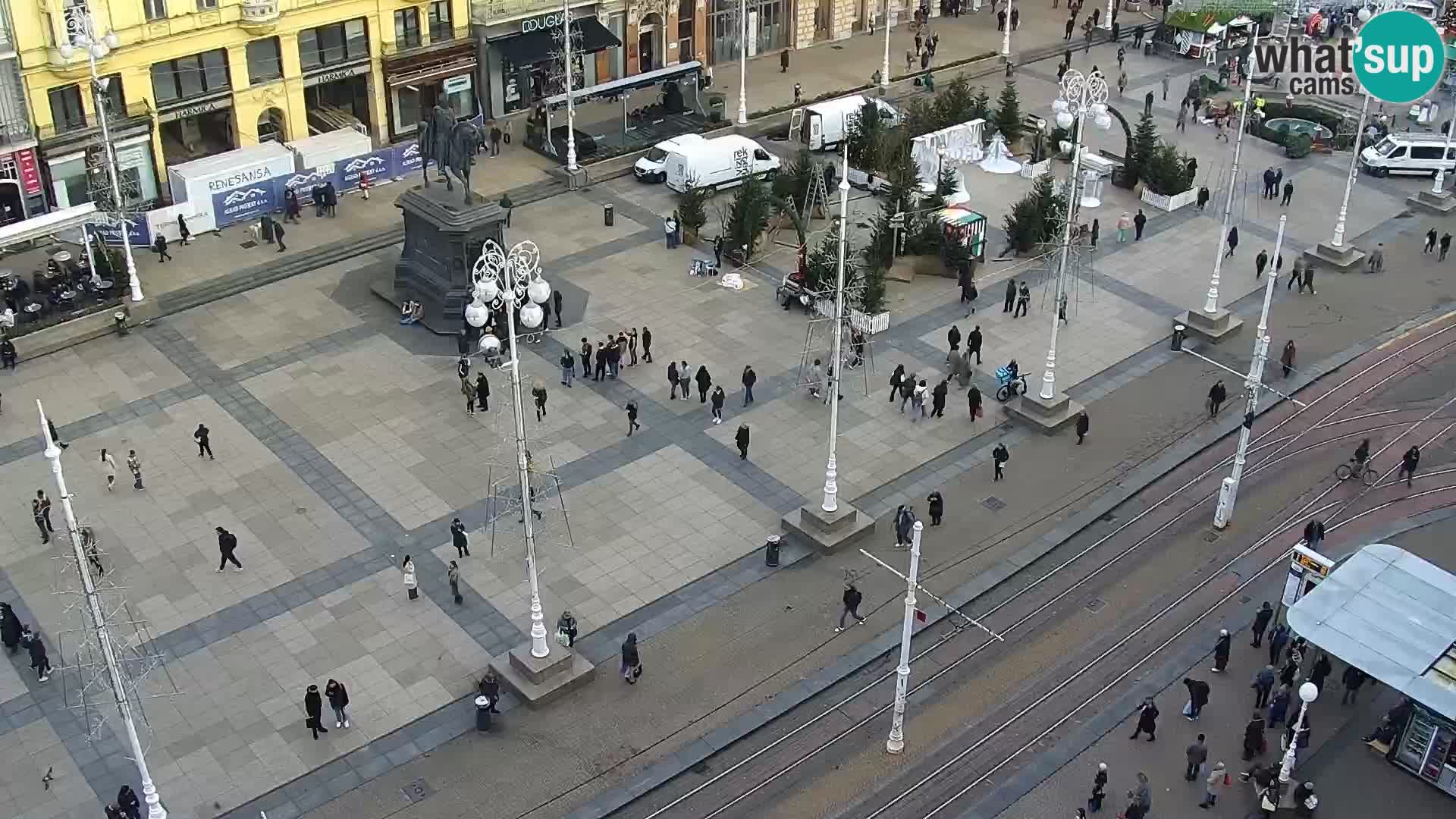 Plaza Ban Jelačić camera en vivo Zagreb – Hotel Dubrovnik