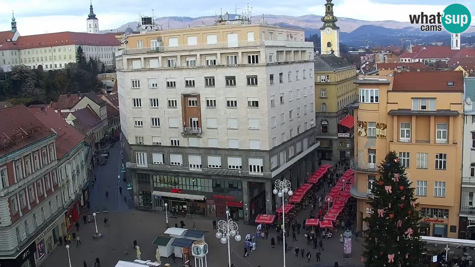 Plaza Ban Jelačić camera en vivo Zagreb – Hotel Dubrovnik