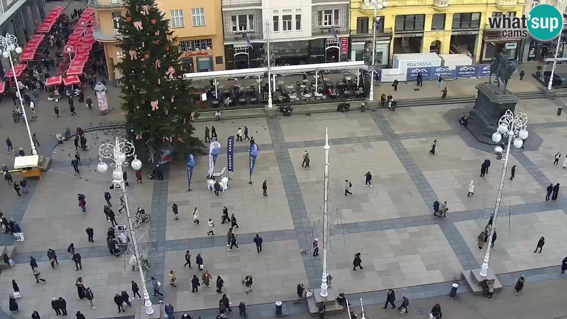 Kamera v živo Zagreb – Trg Bana Jelačića