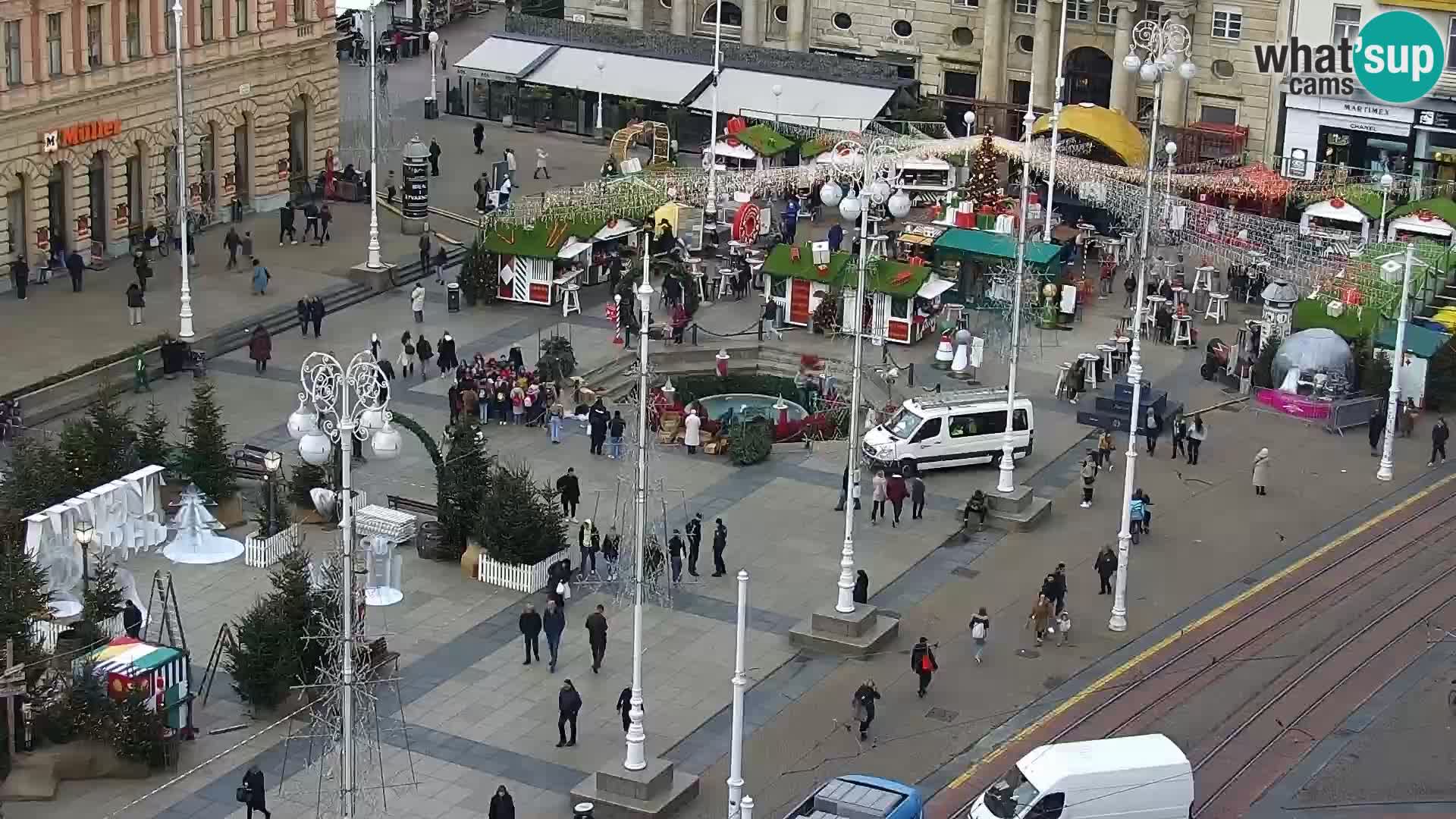 Kamera v živo Zagreb – Trg Bana Jelačića