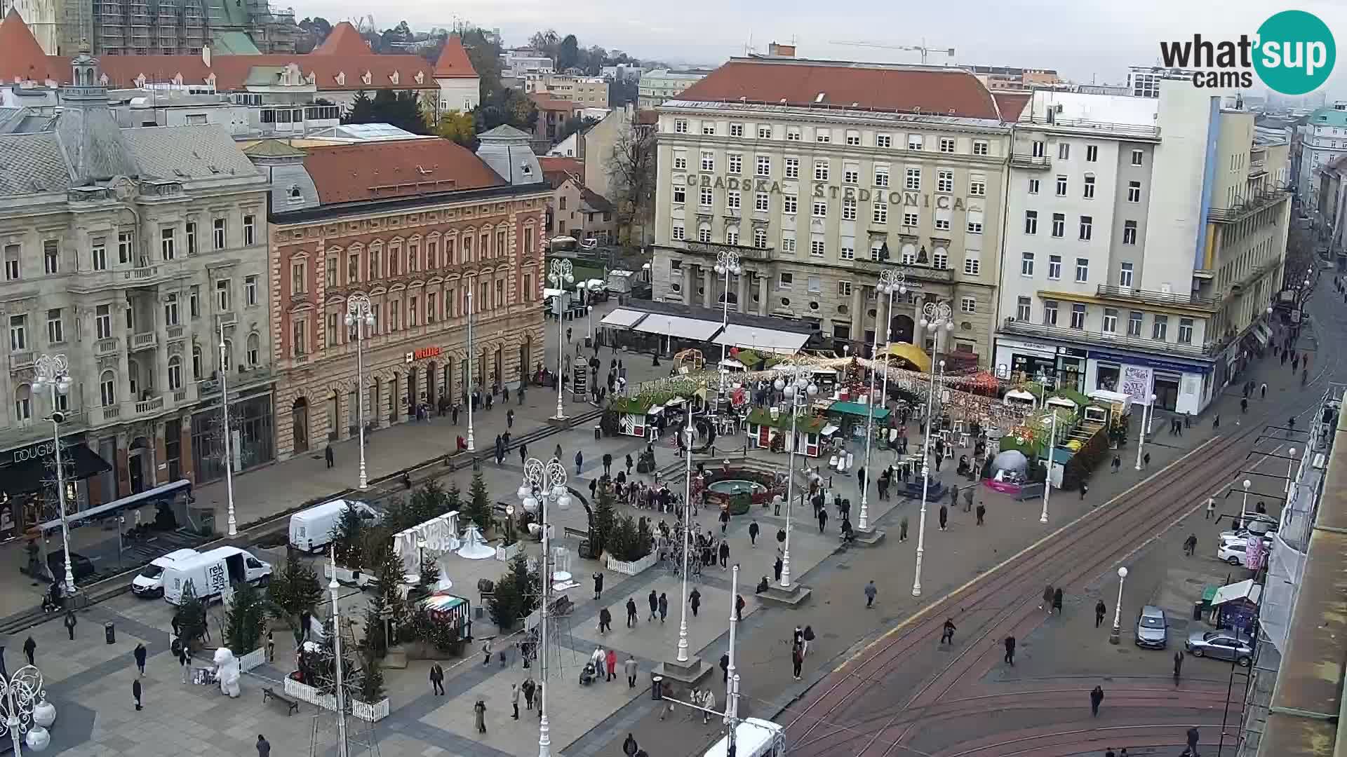 Plaza Ban Jelačić camera en vivo Zagreb – Hotel Dubrovnik