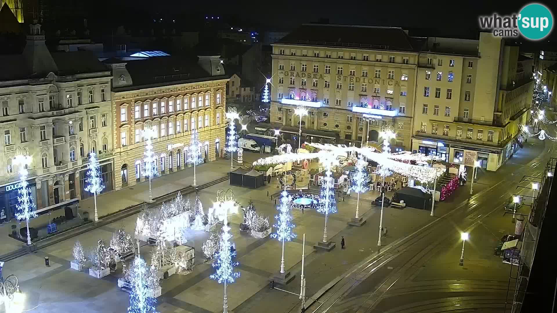 Kamera v živo Zagreb – Trg Bana Jelačića