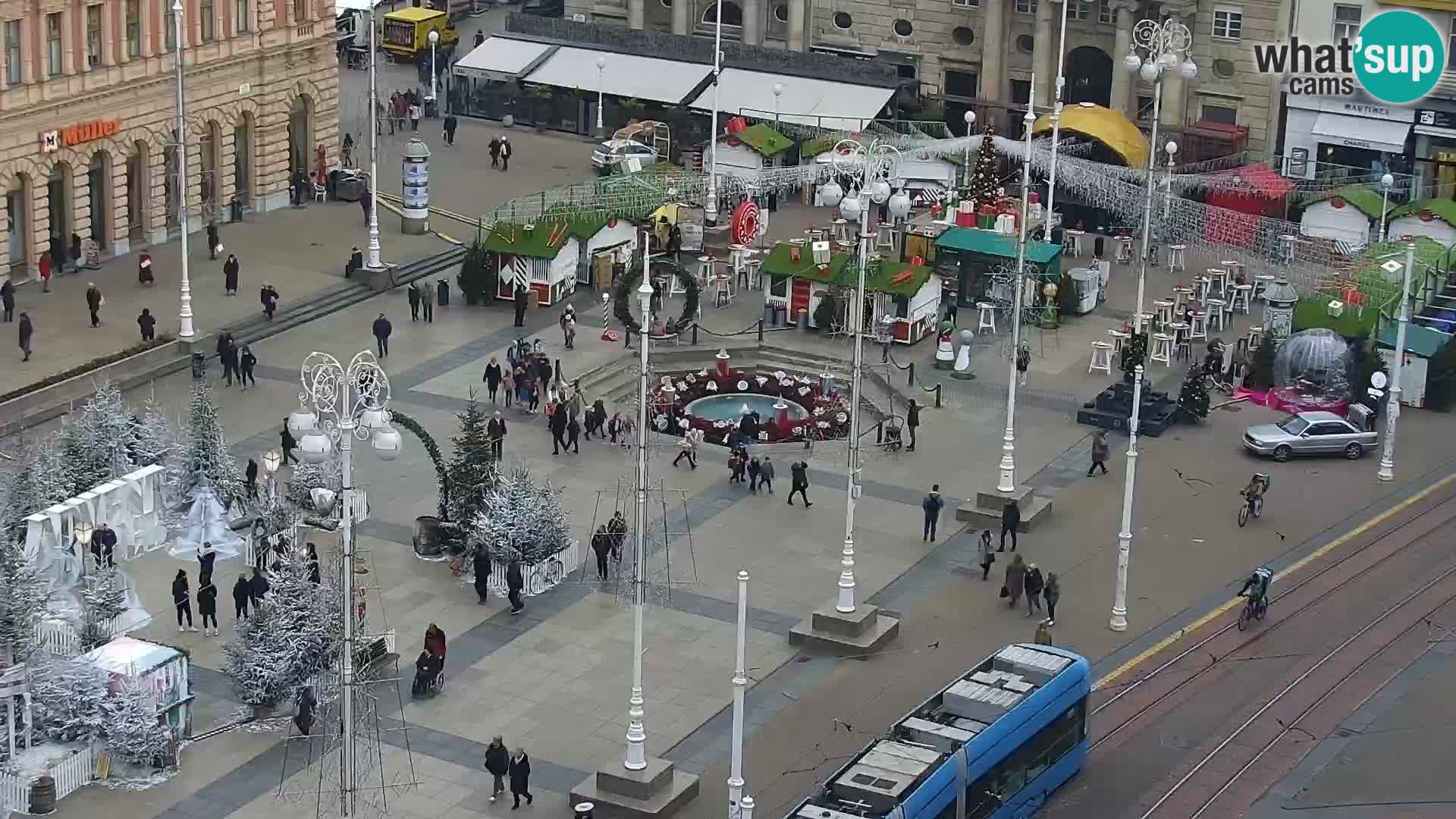 Ban Jelačić Platz  Live webcam Zagreb – Hotel Dubrovnik