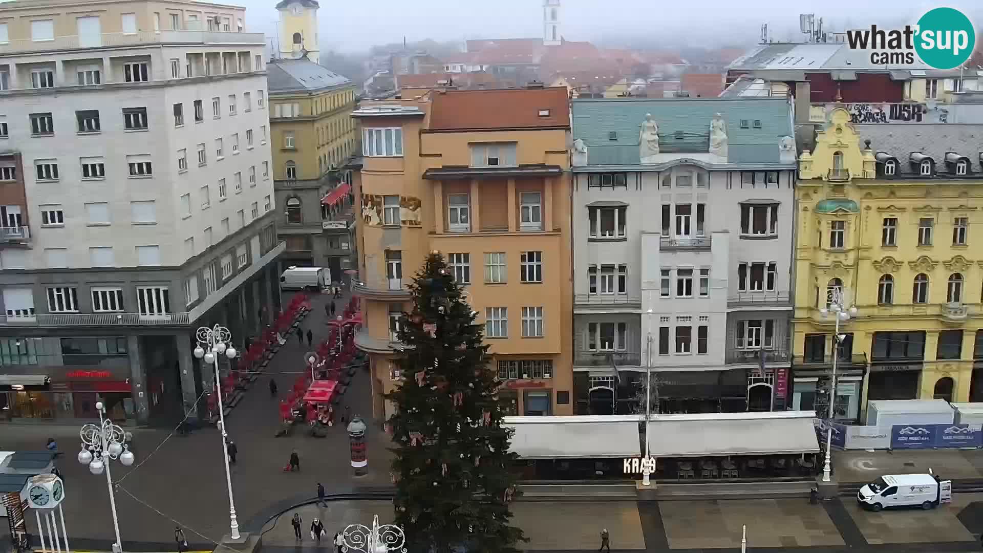 LIVE Webcam Zagreb Hotel Dubrovnik | Ban Jelačić square