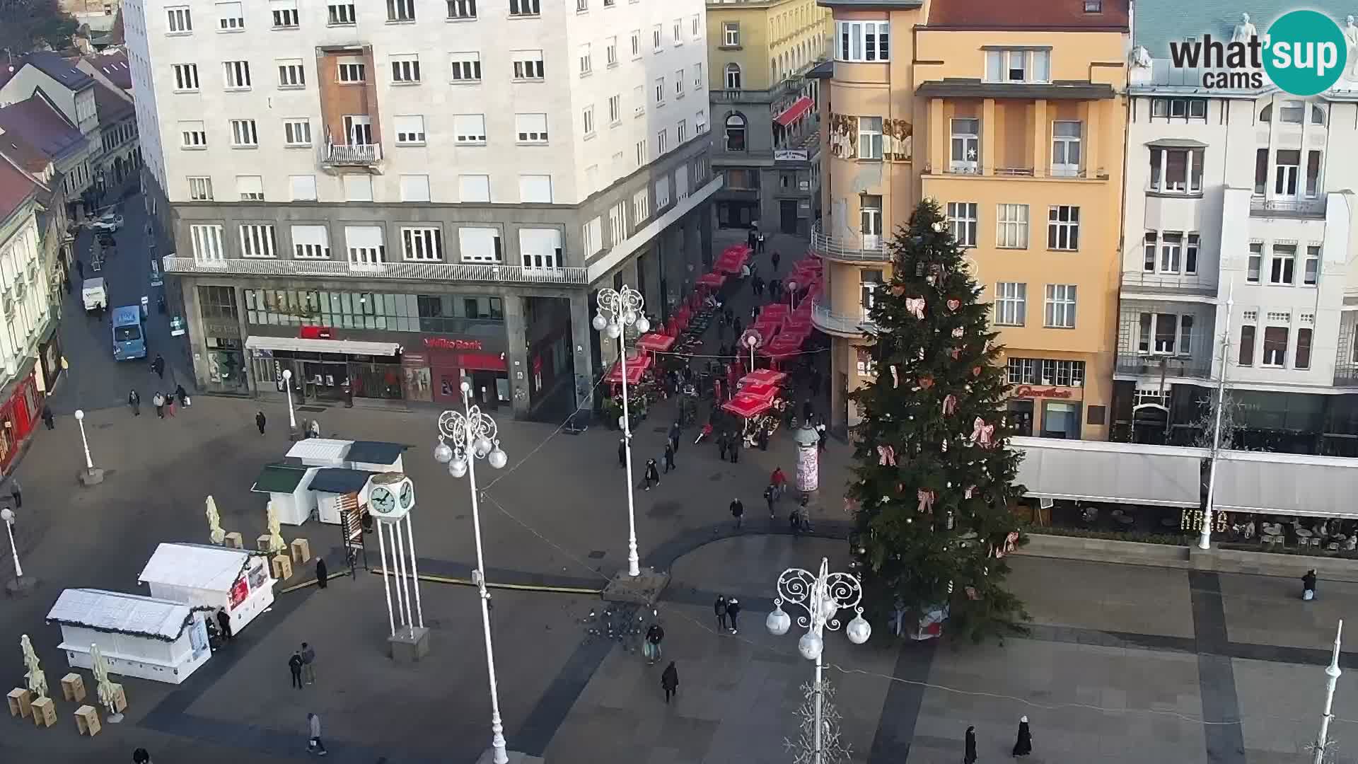 Kamera v živo Zagreb – Trg Bana Jelačića