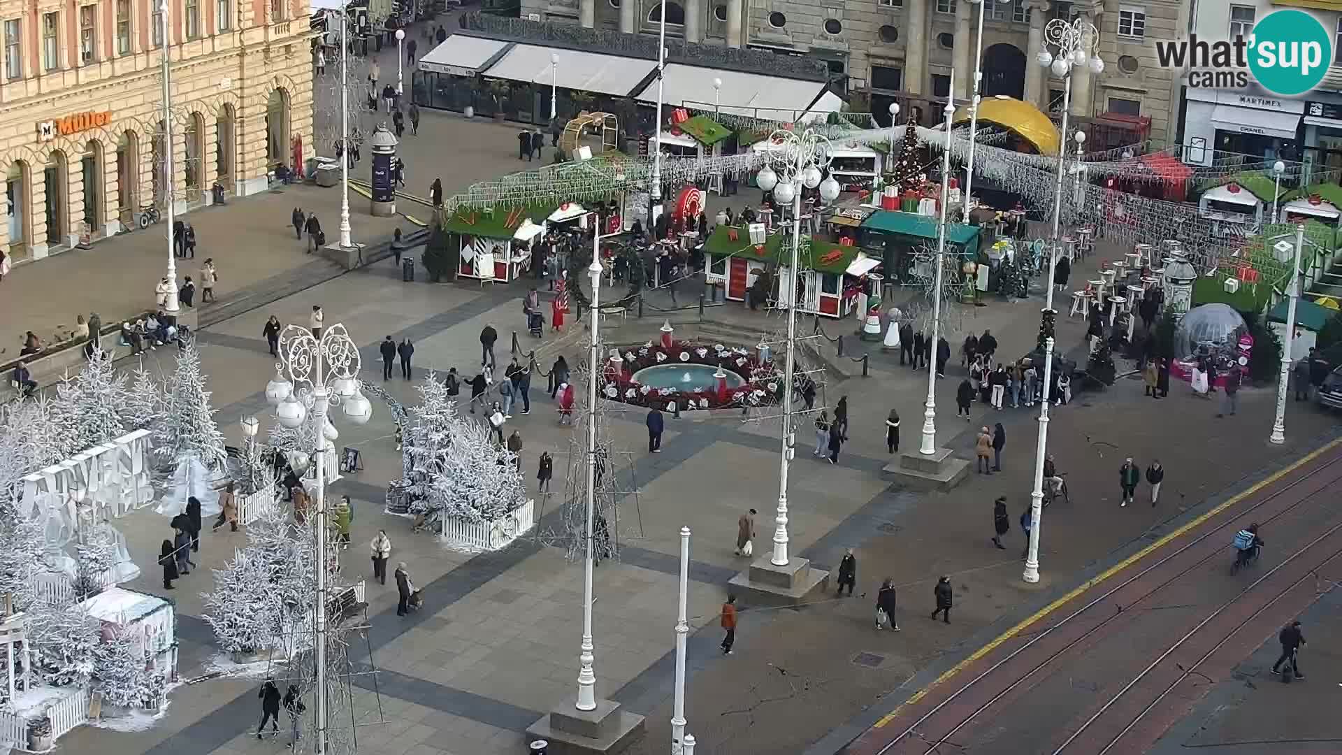 Piazza Ban Jelačić livecam Zagreb – Hotel Dubrovnik