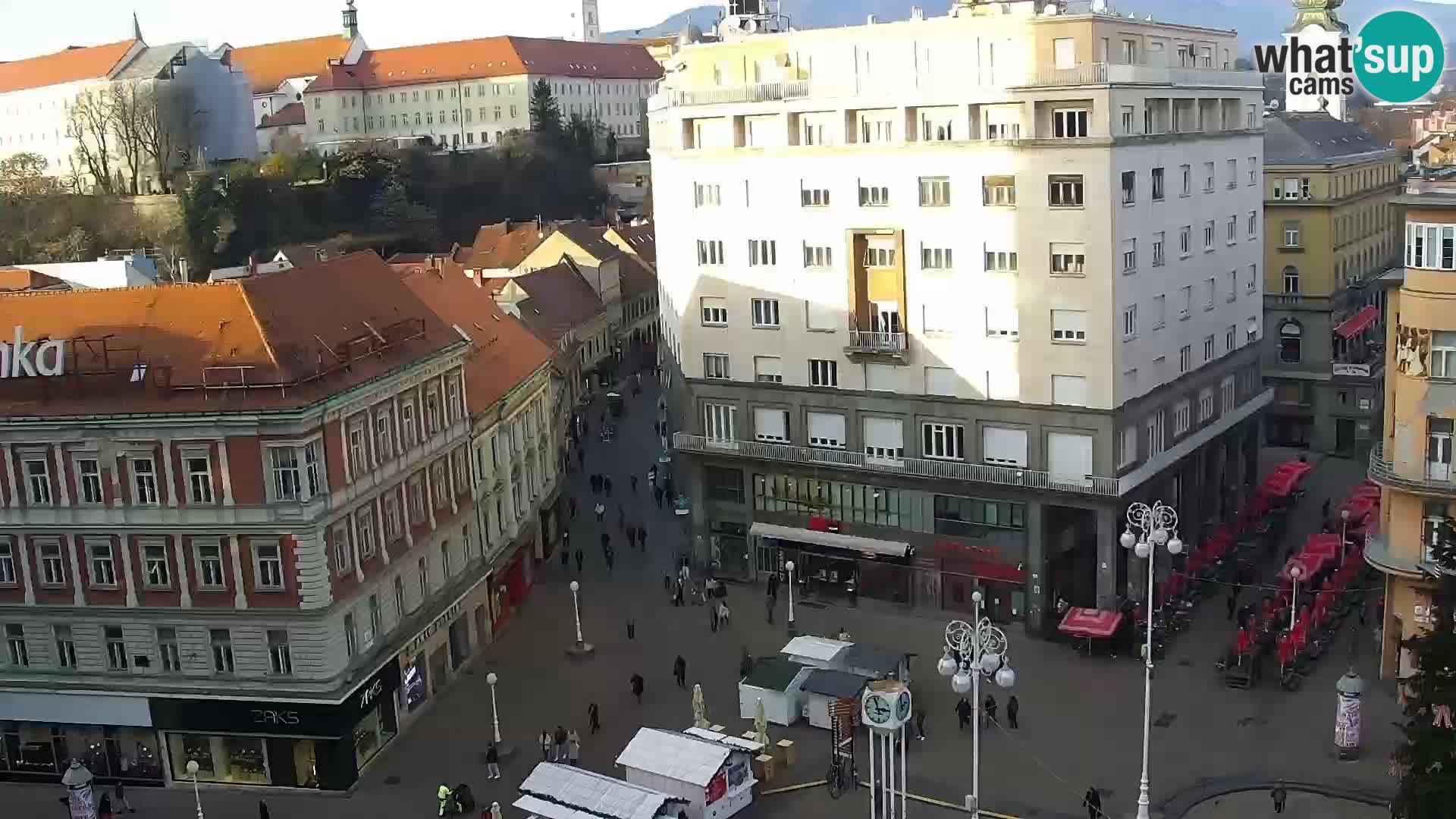 Trg Bana Jelačića web kamera Zagreb – Hotel Dubrovnik