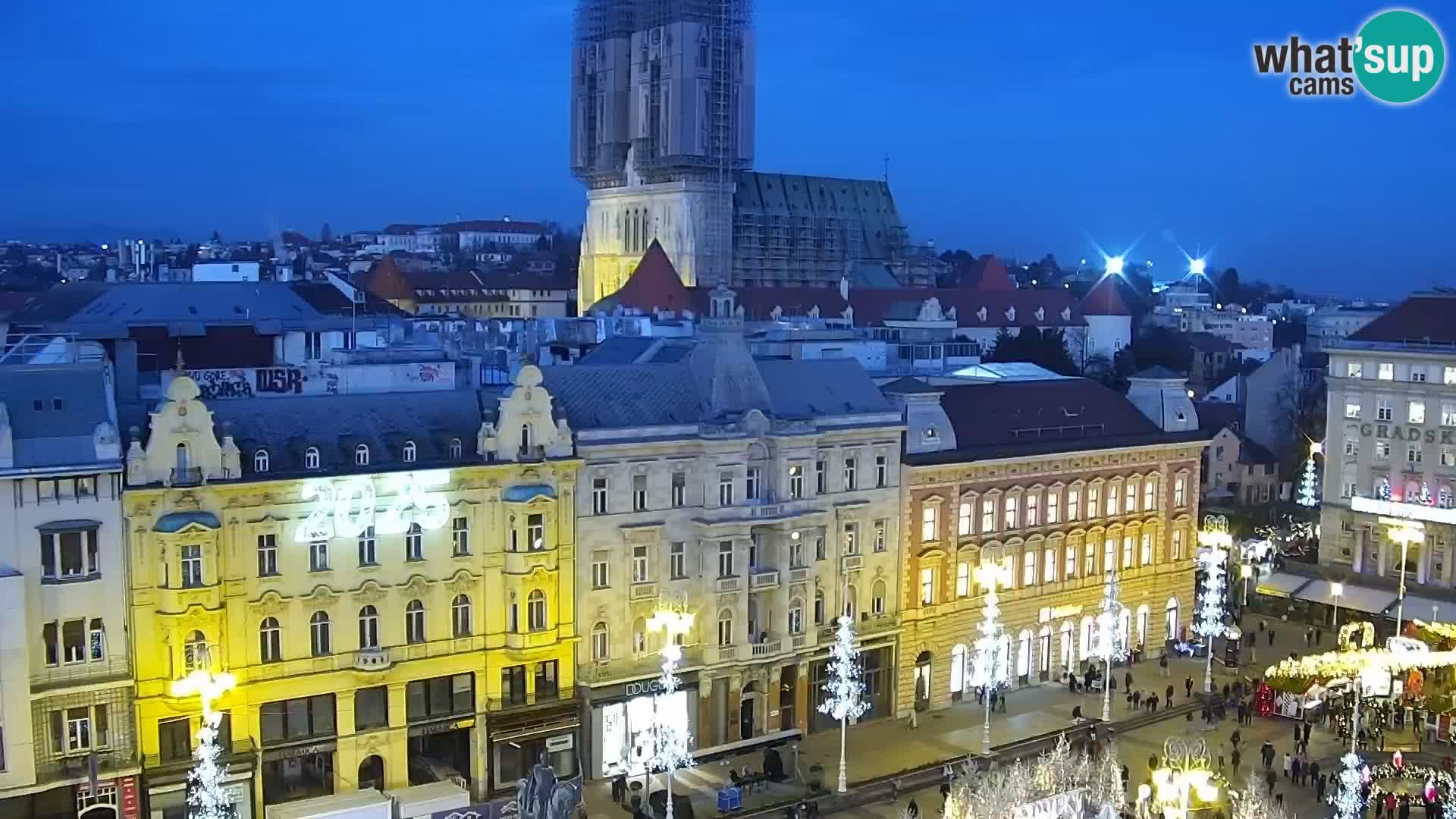 Plaza Ban Jelačić camera en vivo Zagreb – Hotel Dubrovnik