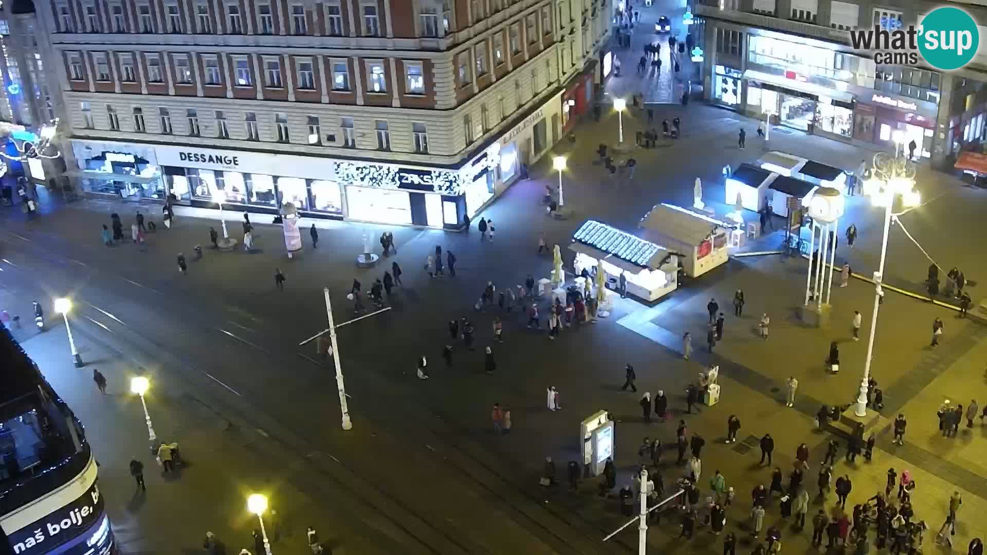 Plaza Ban Jelačić camera en vivo Zagreb – Hotel Dubrovnik