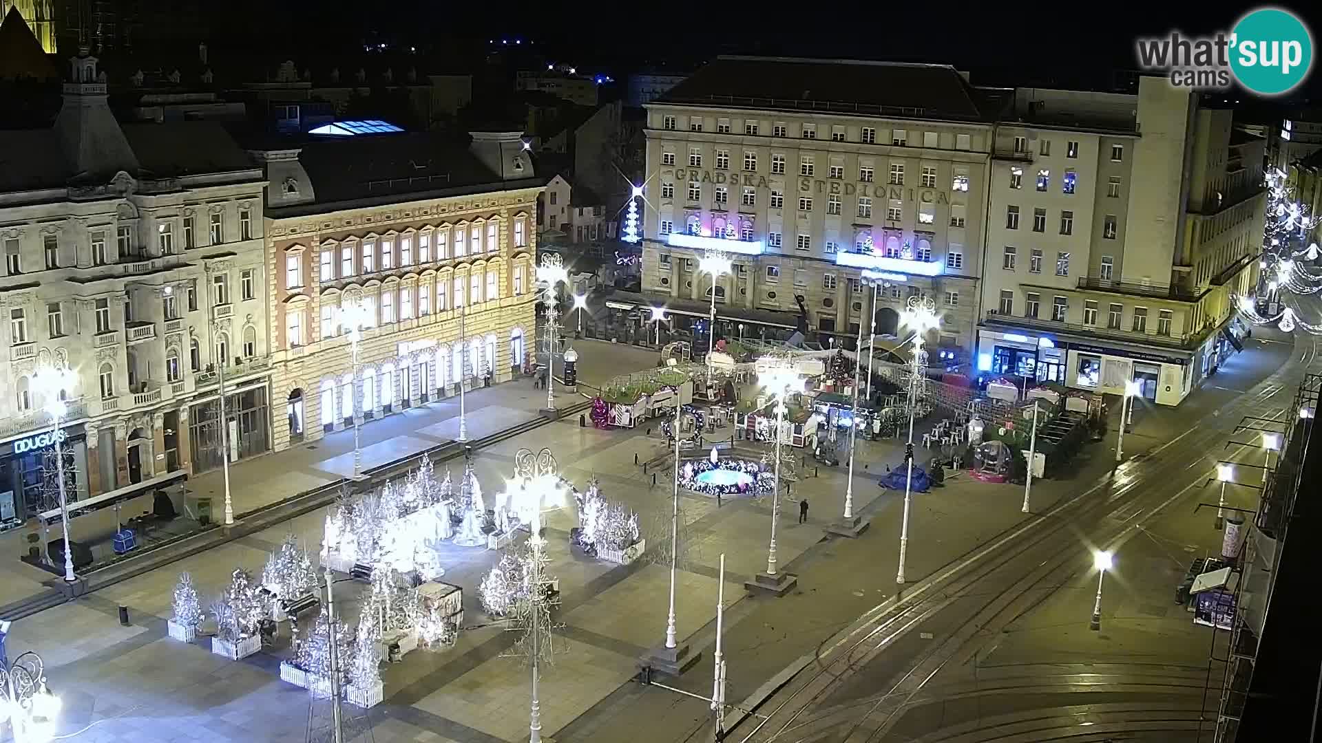 Trg Bana Jelačića v živo Zagreb – Hotel Dubrovnik