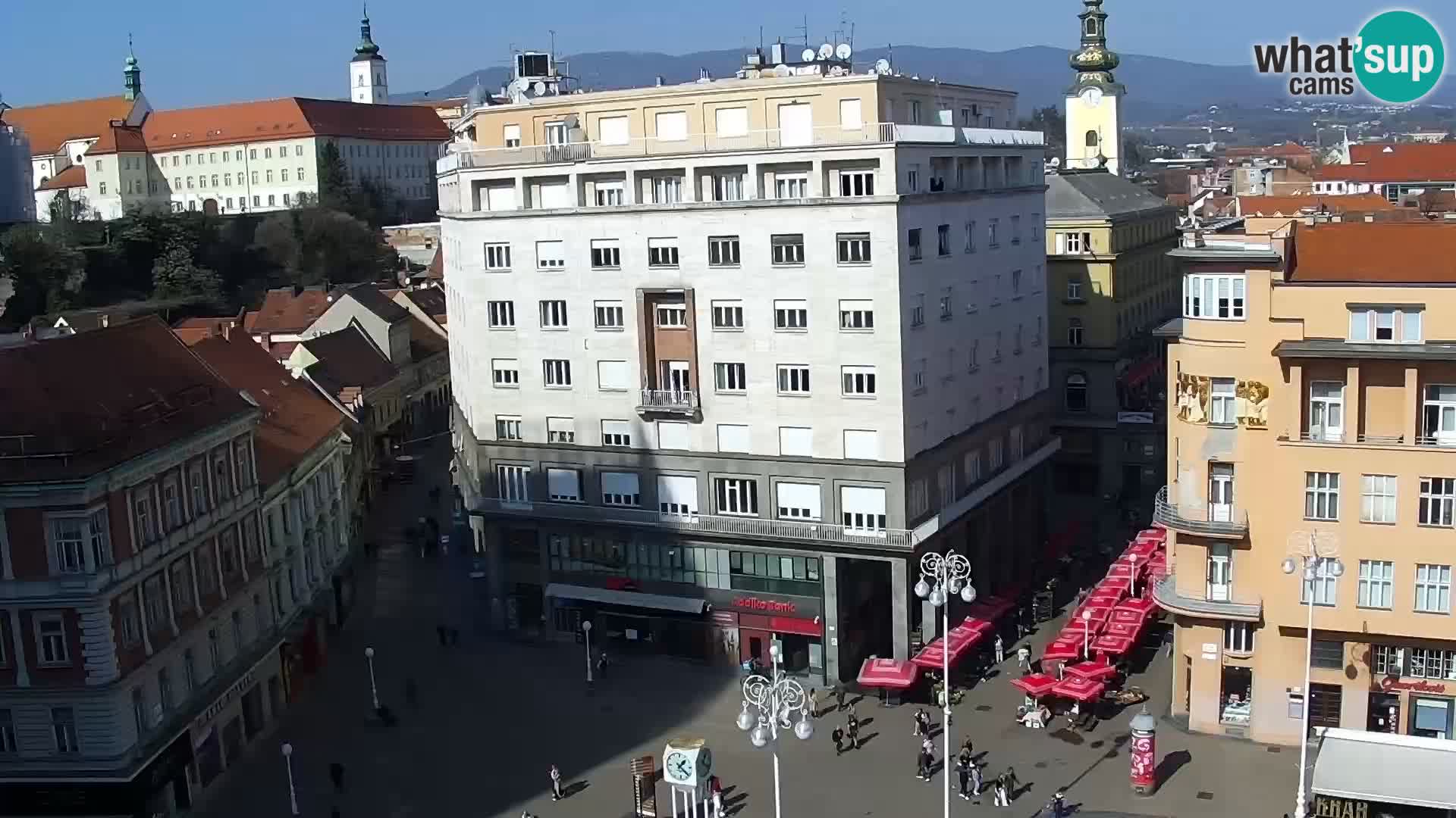 Plaza Ban Jelačić camera en vivo Zagreb – Hotel Dubrovnik