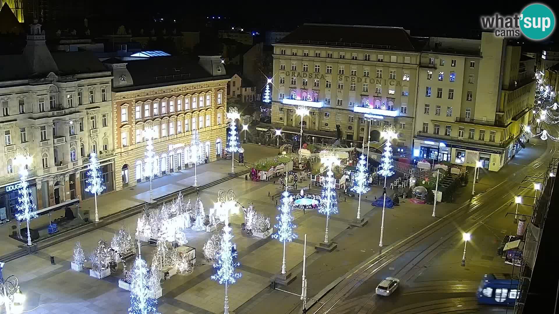 Kamera v živo Zagreb – Trg Bana Jelačića