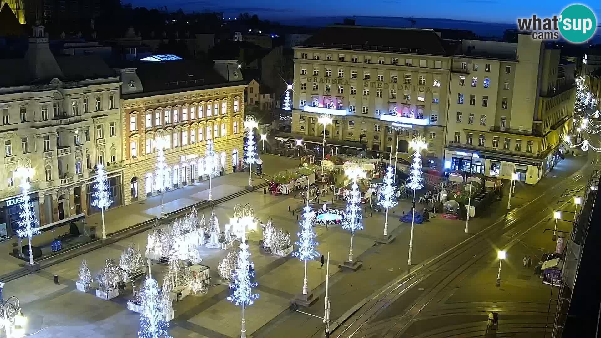 Plaza Ban Jelačić camera en vivo Zagreb – Hotel Dubrovnik