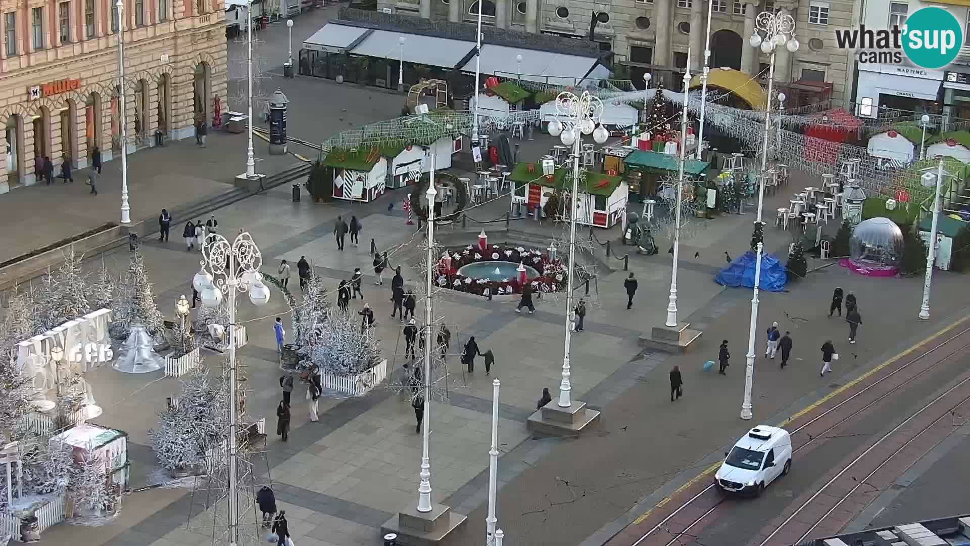 LIVE Webcam Zagreb – Ban Jelačić – Hotel Dubrovnik