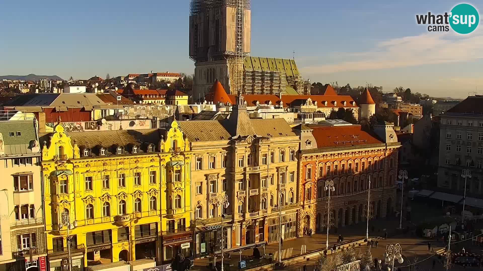 Webcam live Zagreb – Piazza Ban Jelačić